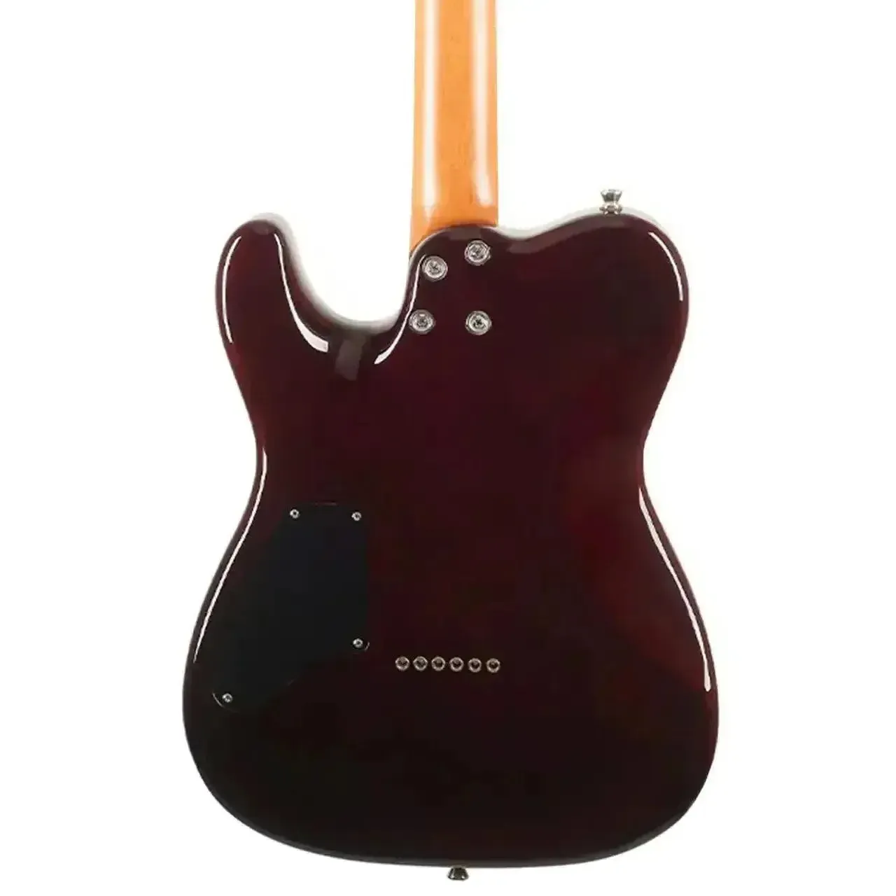 Jet JT-450 QTPK Quilted Transparent Pink Solid Body Telecaster Electric Guitar - Image 2
