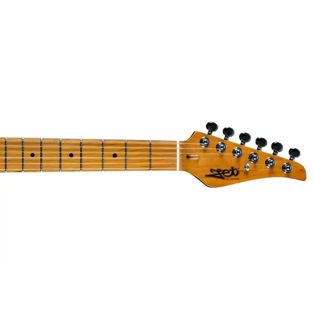 Jet JT-450 QTPK Quilted Transparent Pink Solid Body Telecaster Electric Guitar - Image 4
