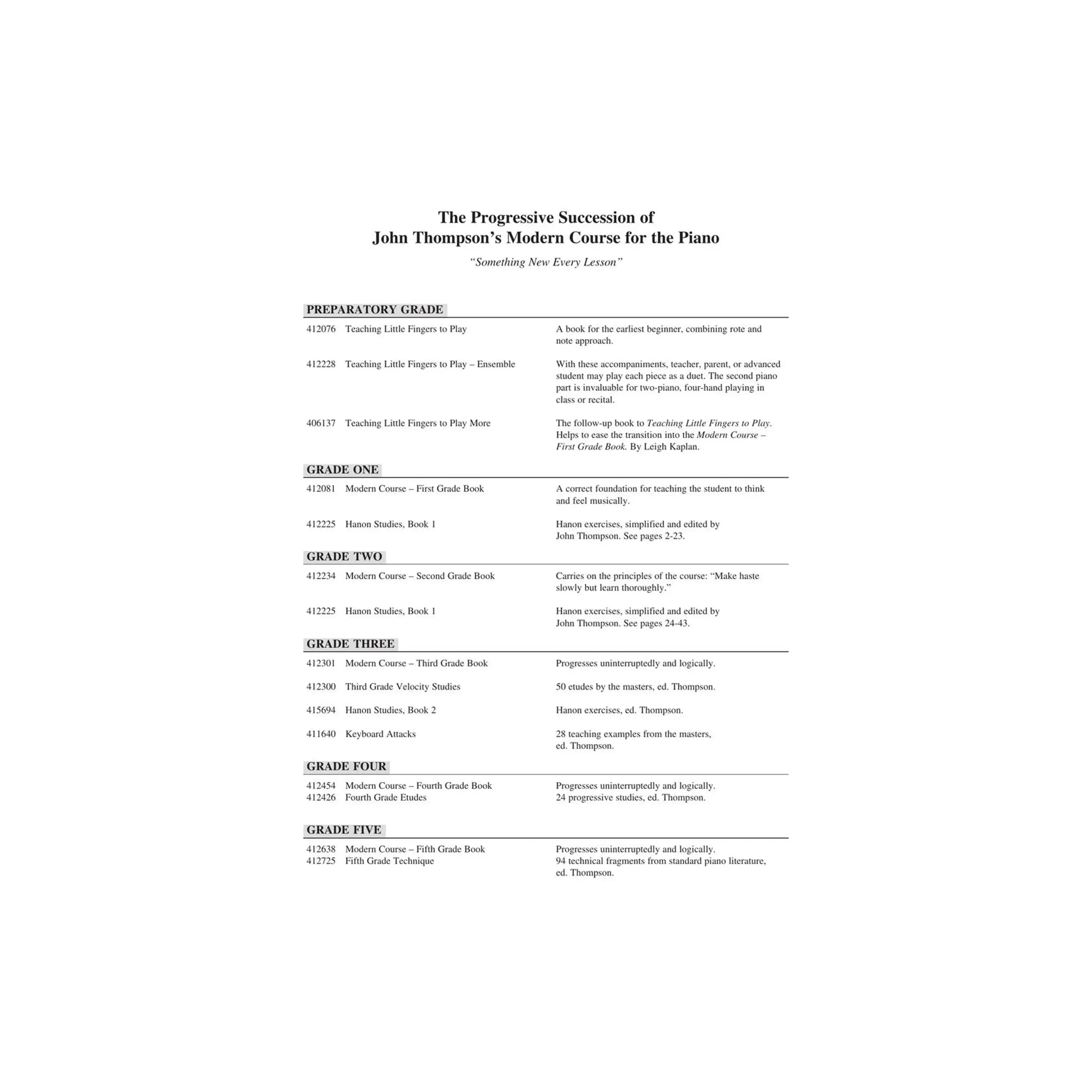 John Thompson's Modern Course For The Piano - First Grade (Book Only) - Image 2