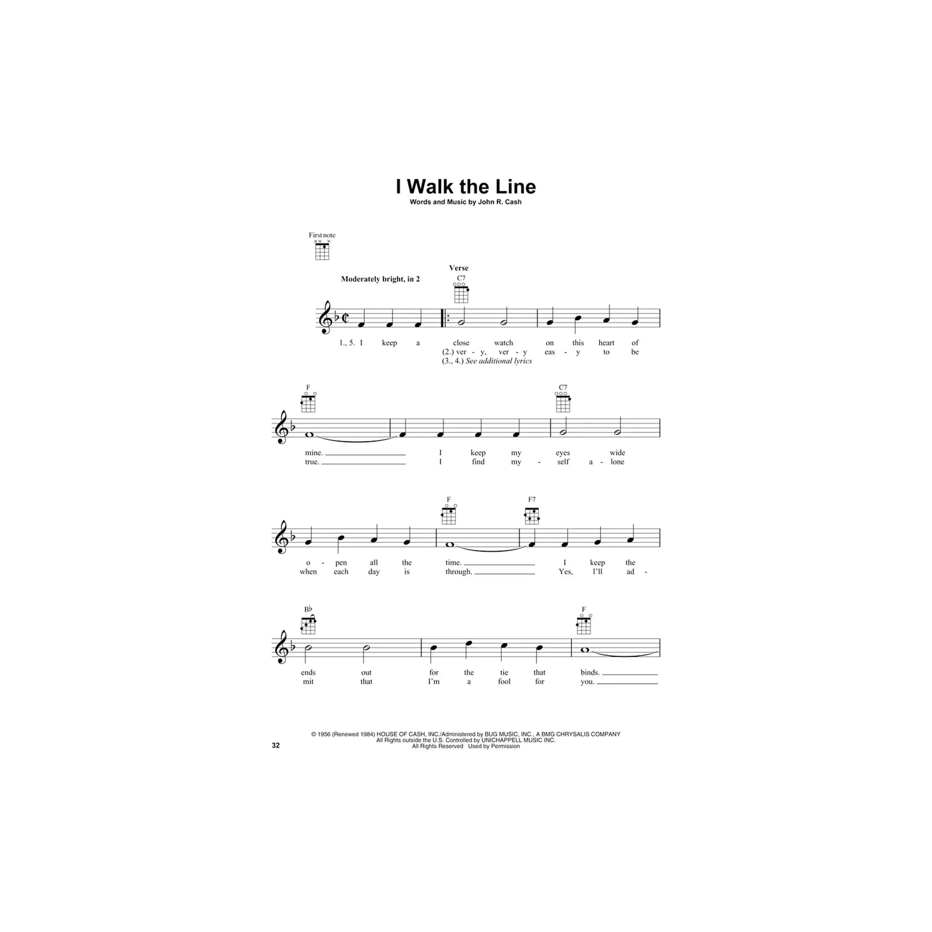 Johnny Cash for Ukulele 25 Songs to Strum & Sing - Image 3