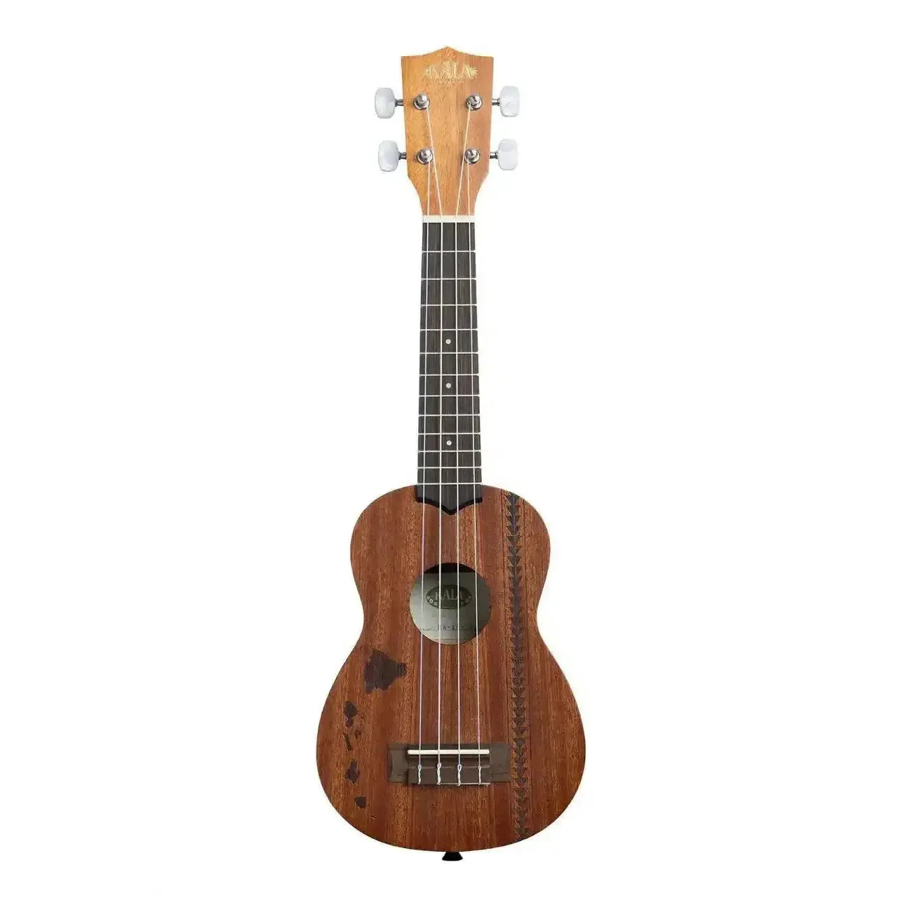 Kala 15S-H2 Mahogany Hawaiian Islands & Tattoo Soprano Ukulele - Image 3