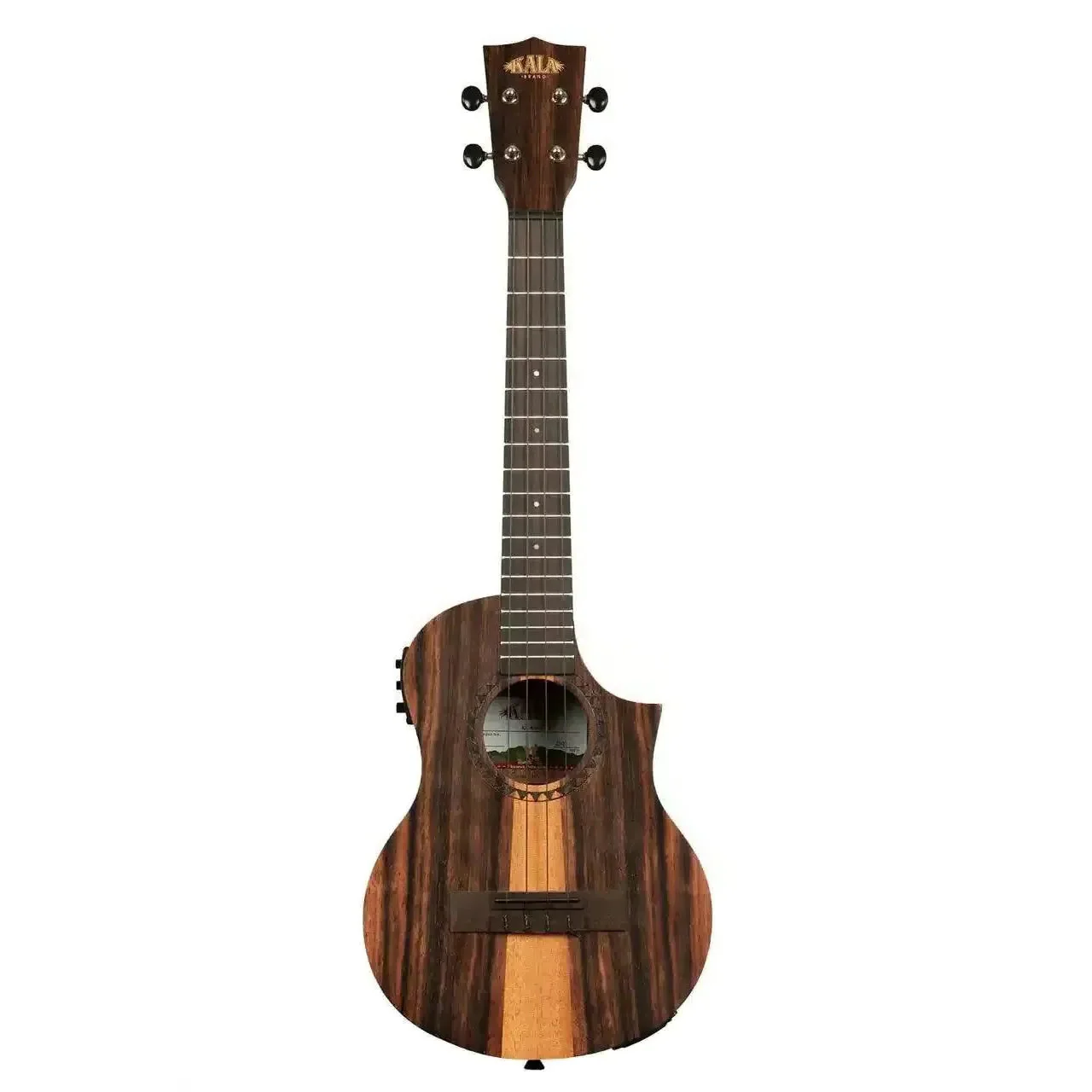 Kala AM-T-CE Amara Tri-Top Tenor Ukulele w/ Cutaway & EQ - Image 3