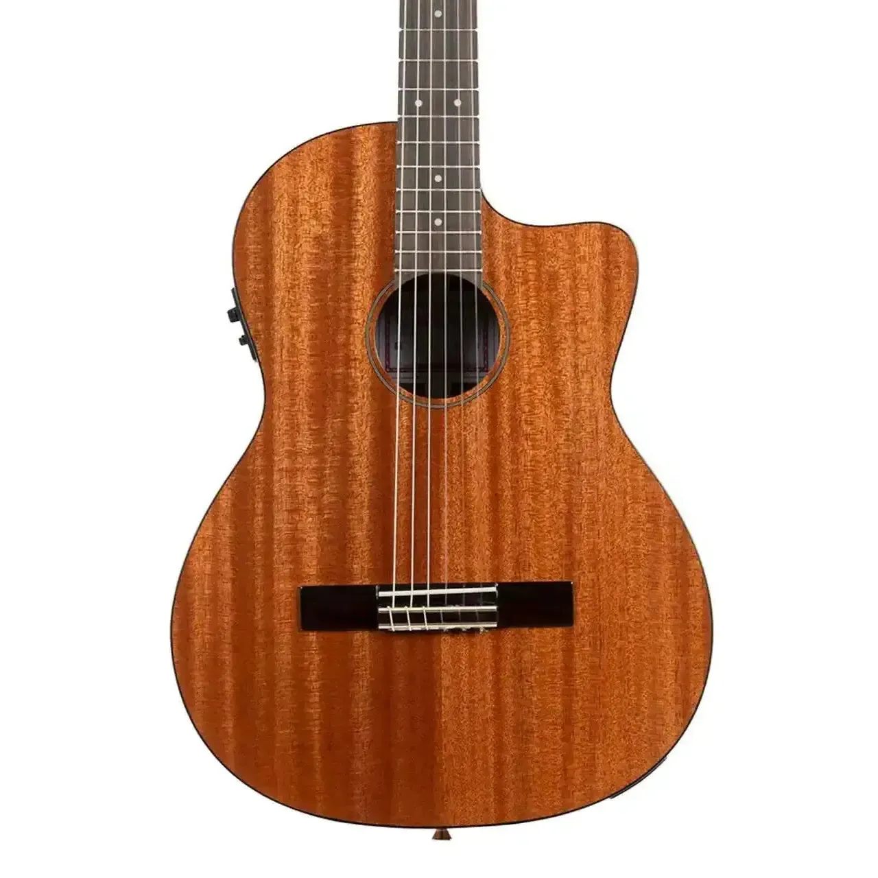 Kala GTR-MTN-E Solid Mahogany Top Thinline Nylon Guitar w/ Pickup