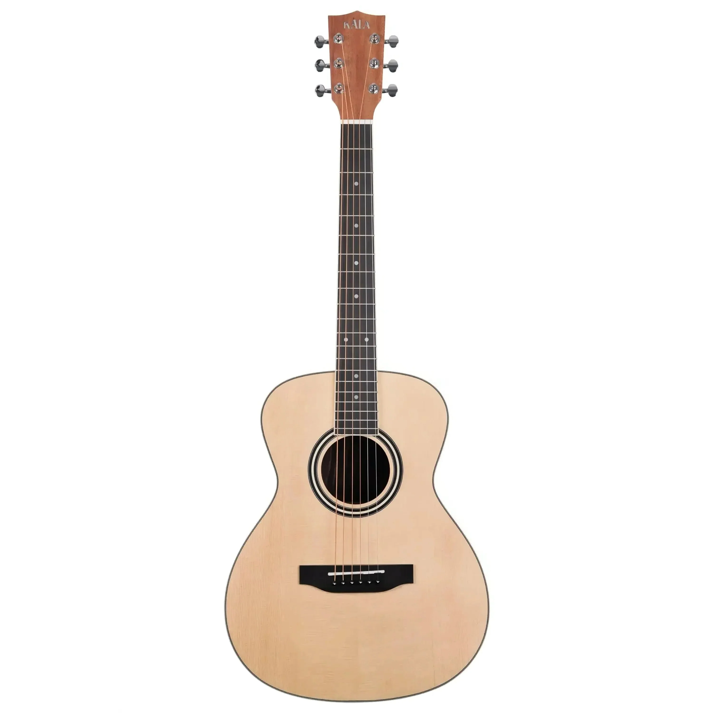 Kala GTR-OM-SEB Solid Engelmann Spruce Top Mini Orchestra Guitar - Image 3