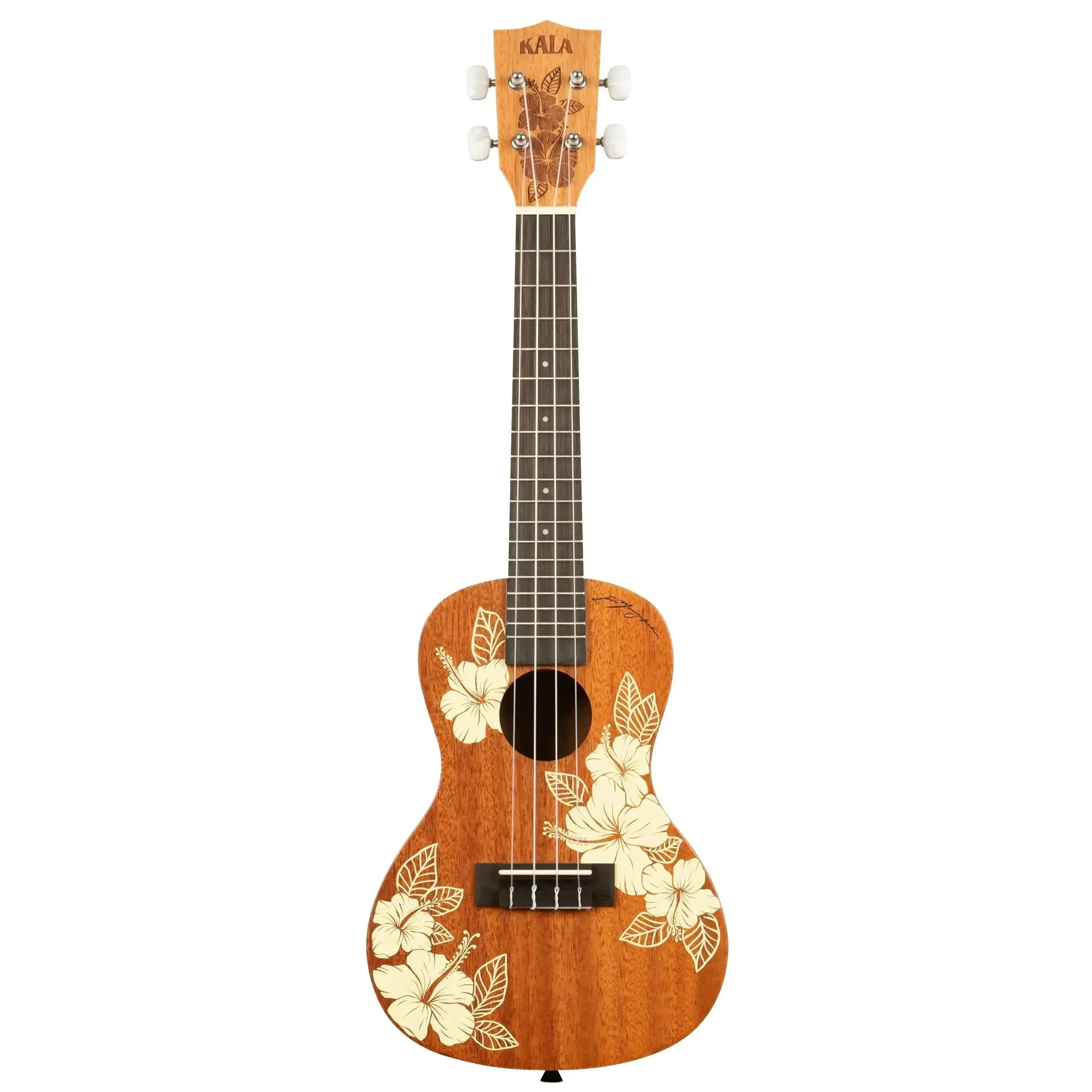 Kala HIBISCUS-C Hibiscus Mahogany Concert Ukulele - Image 3