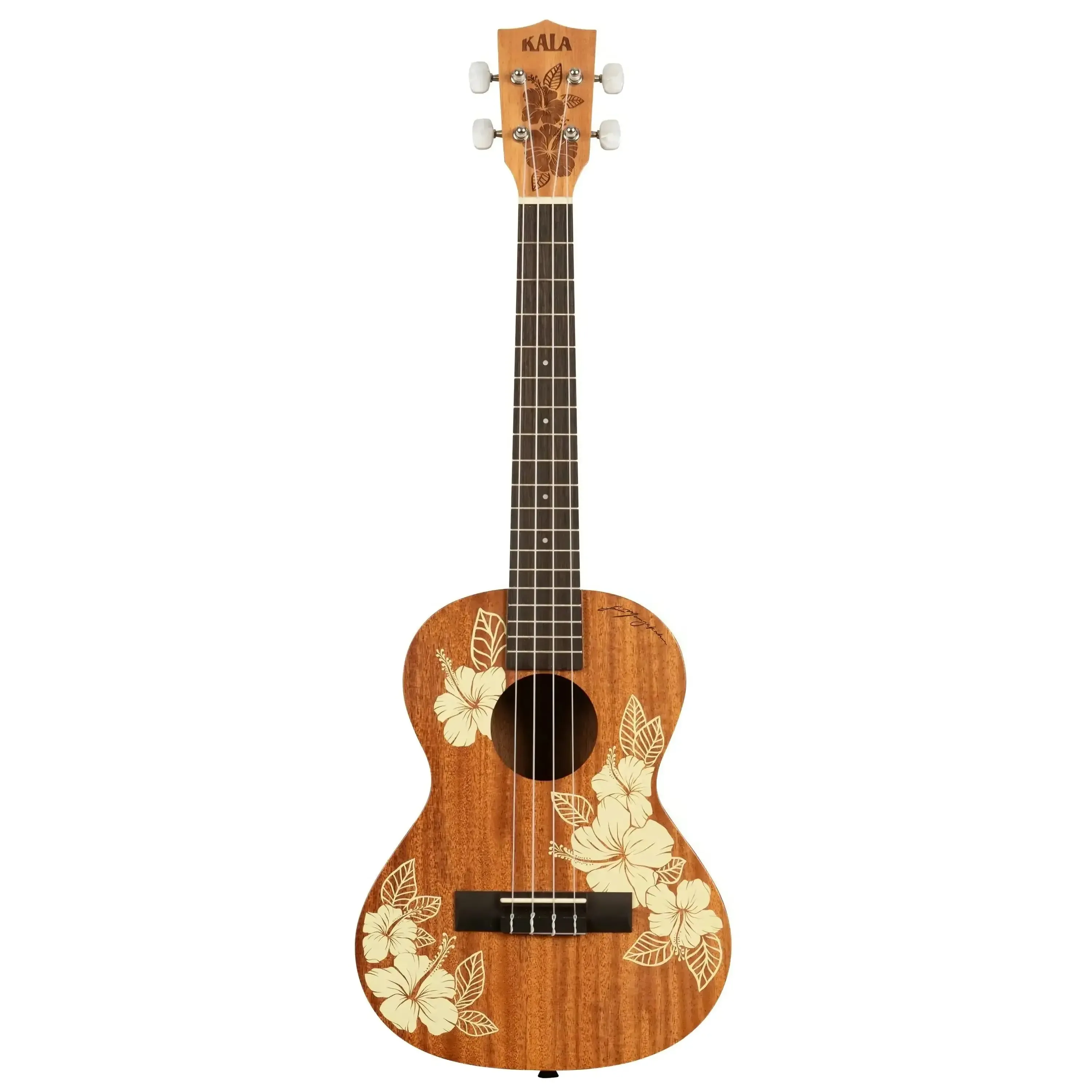 Kala HIBISCUS-T Hibiscus Mahogany Tenor Ukulele - Image 3