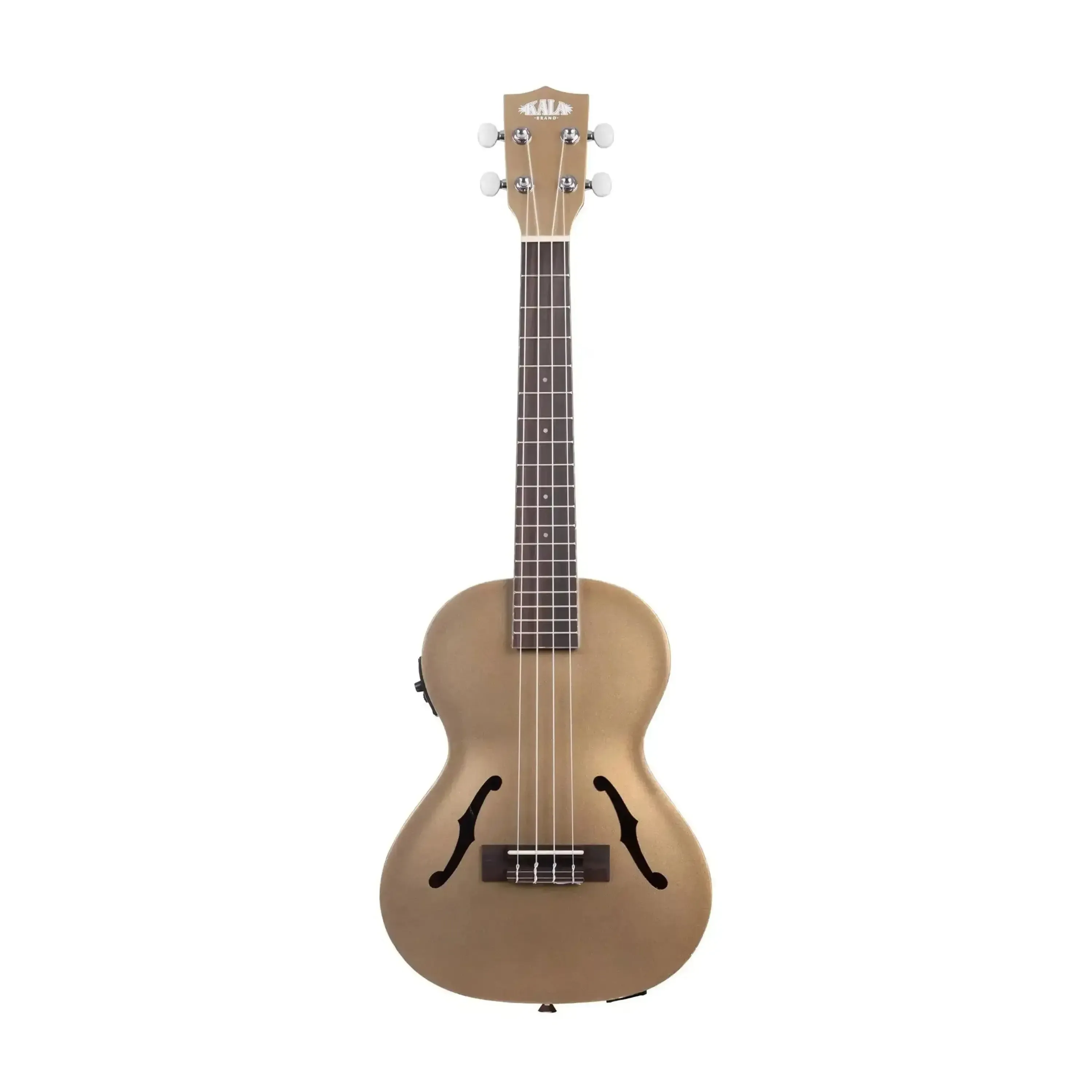 Kala JTE-KZGD Kalamazoo Gold Archtop Tenor Ukulele w/ EQ - Image 3
