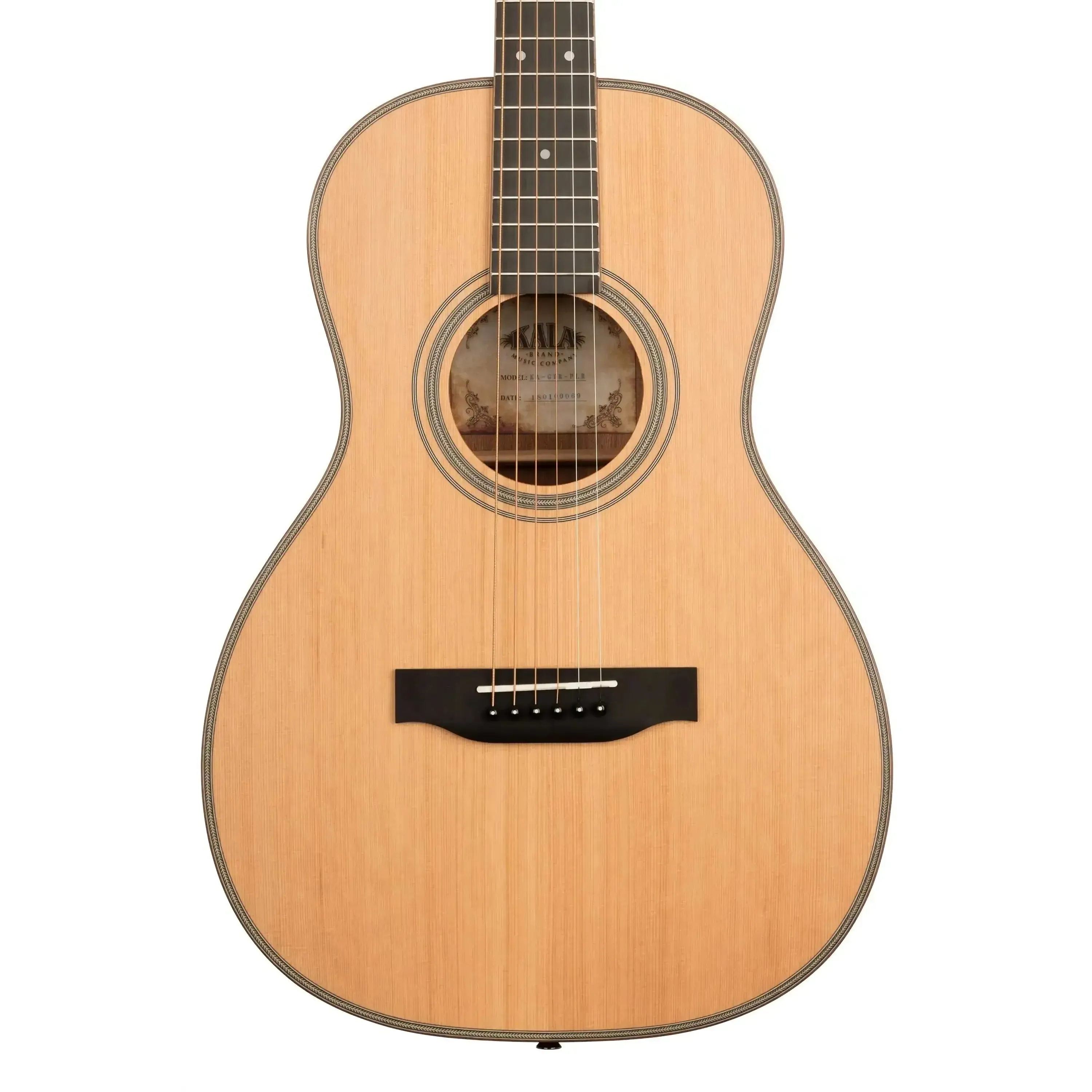 Kala KA-GTR-PLR Solid Cedar Top Parlor Guitar