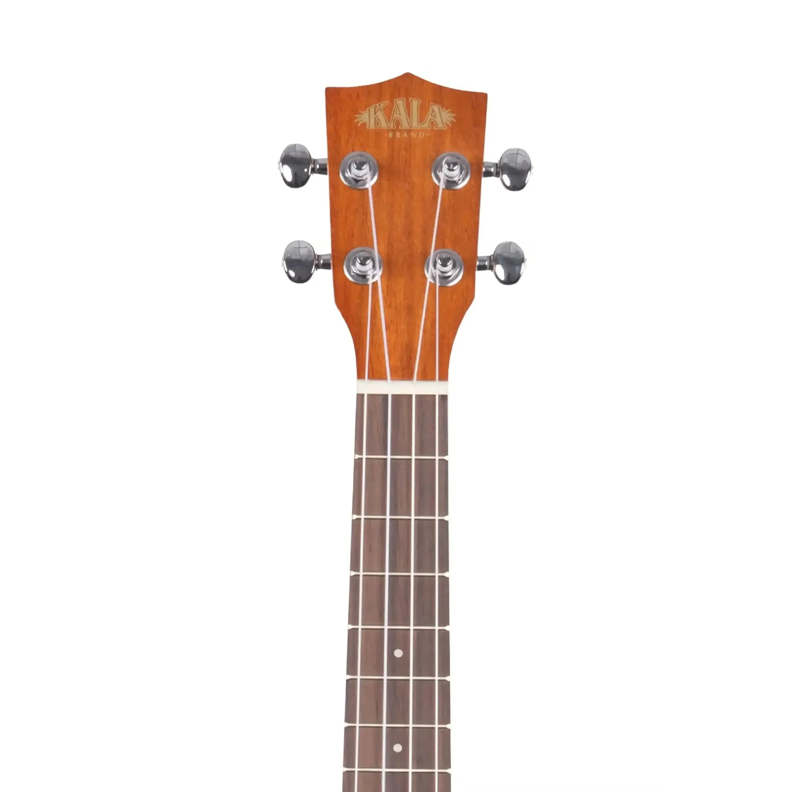 Kala KA-TE Satin Mahogany Tenor Ukulele w/ EQ & Ivory Strap Button - Image 5