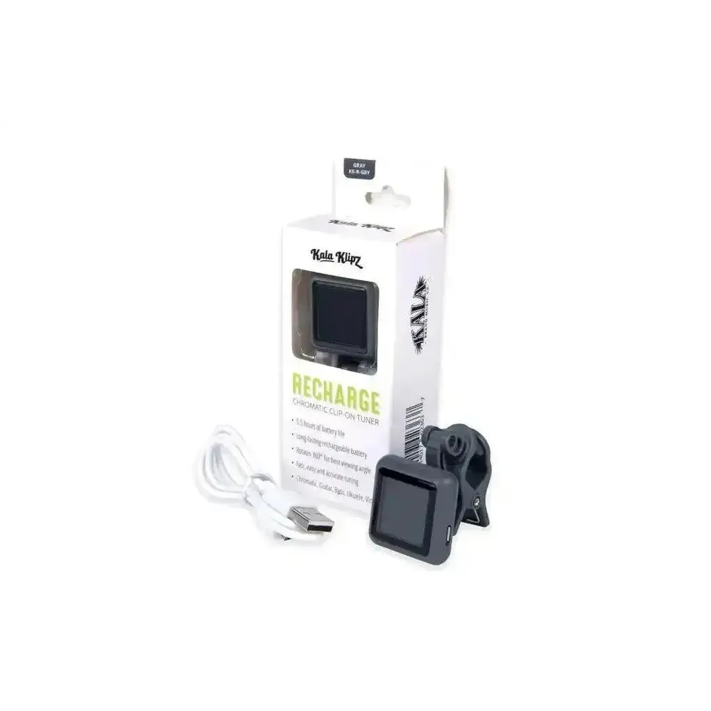 Kala Klipz Rechargeable Chromatic Clip-On Tuner - Black, White, or Grey - Image 3
