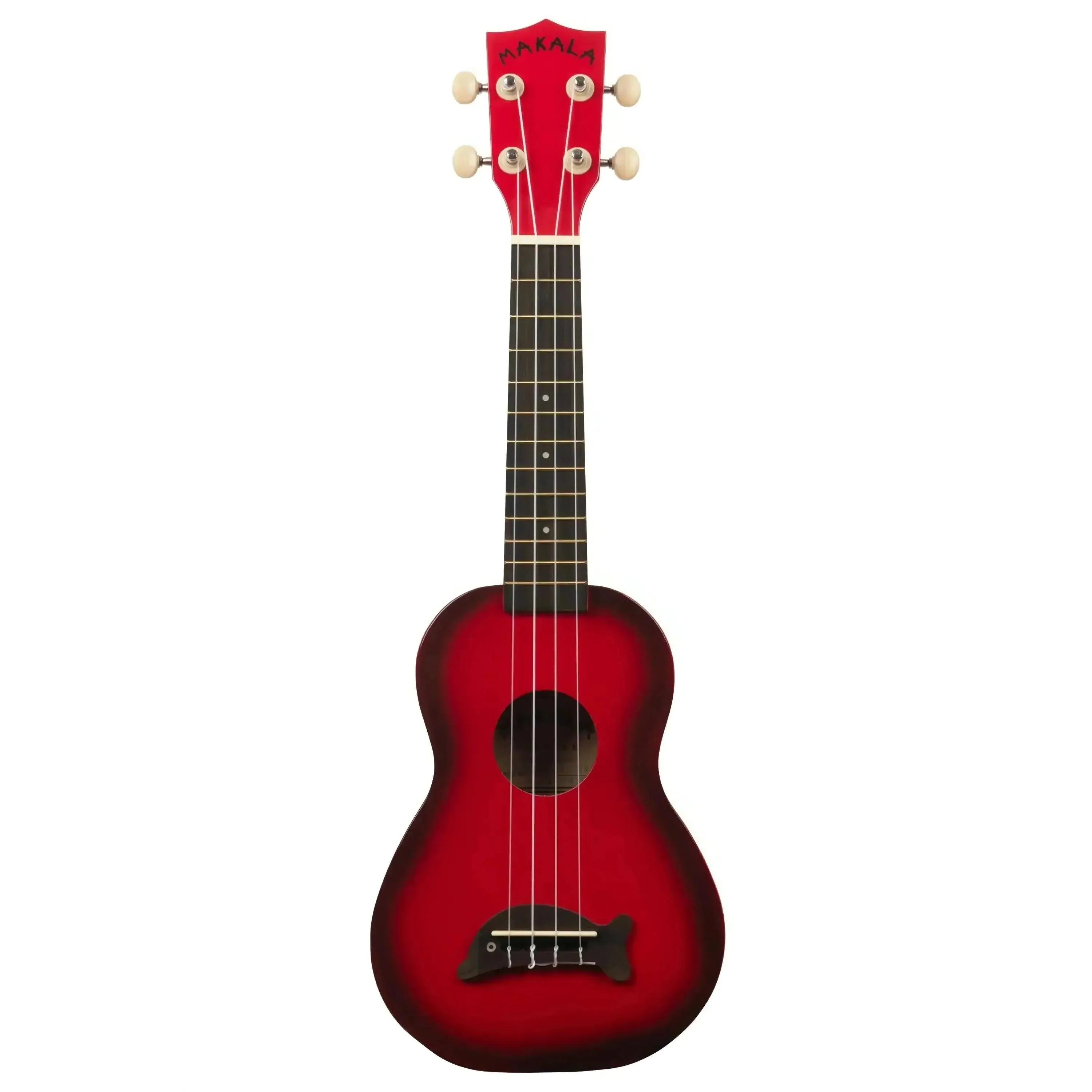 Makala MK-SD/RDBURST Red Burst Dolphin Soprano Ukulele - Image 3