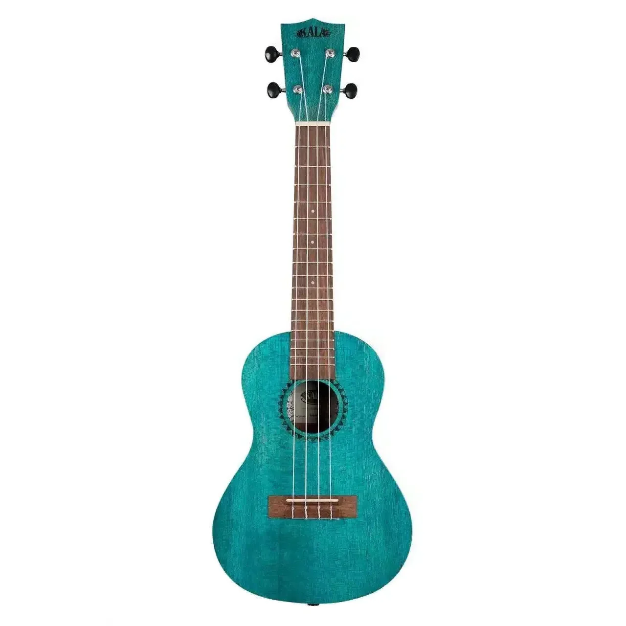 Kala MRT-BLU-C Ocean Blue Watercolor Meranti Concert Ukulele - Image 3