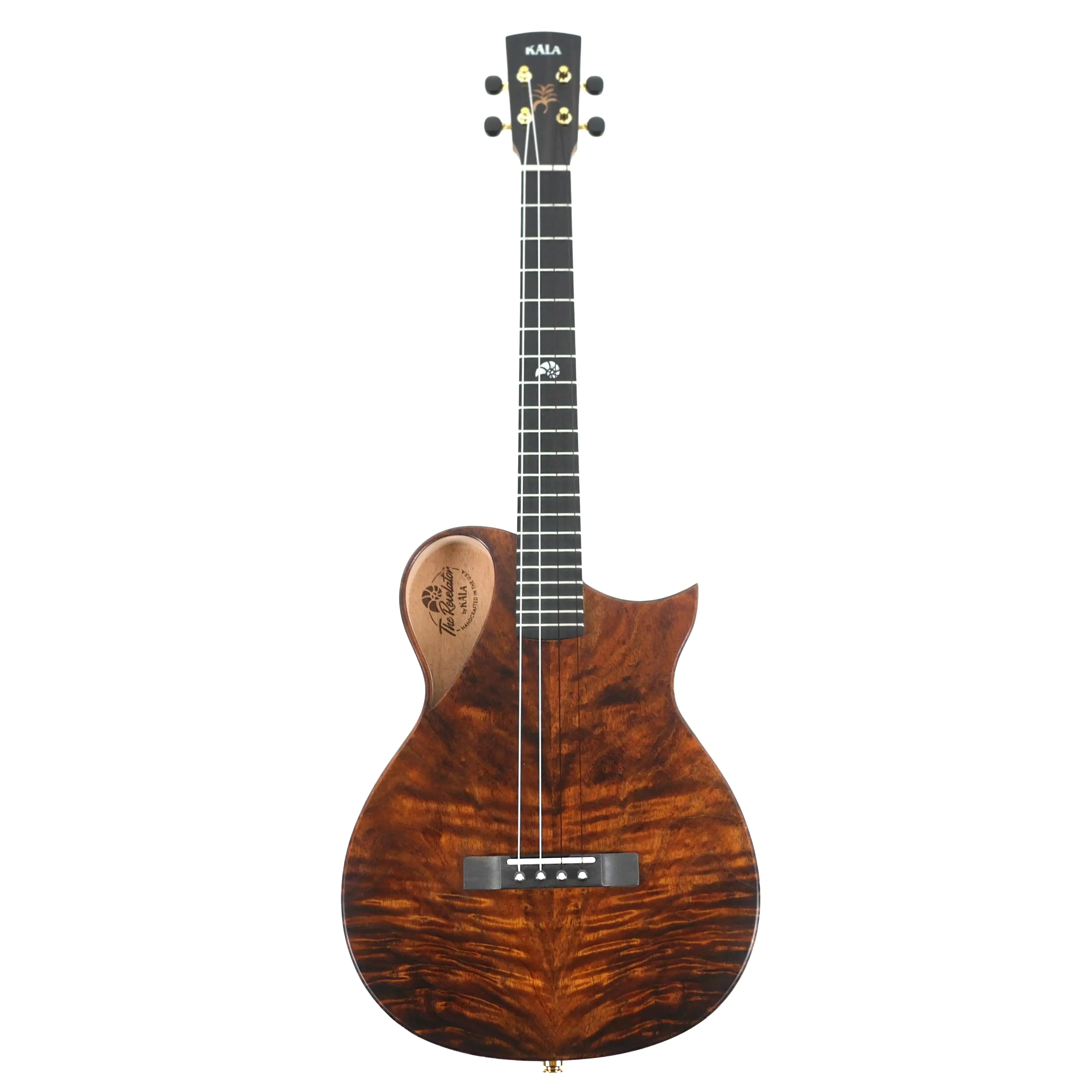 Kala NS-KOA-B Revelator Nautilus Hawaiian Koa Baritone Ukulele w/ Pickup - Image 4