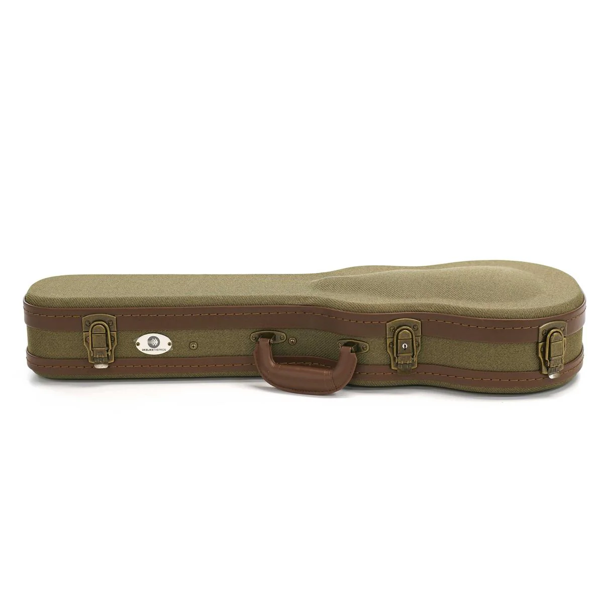 Kala OTT-AT Olive Tweed Archtop Tenor Ukulele Hardshell Case - Image 2