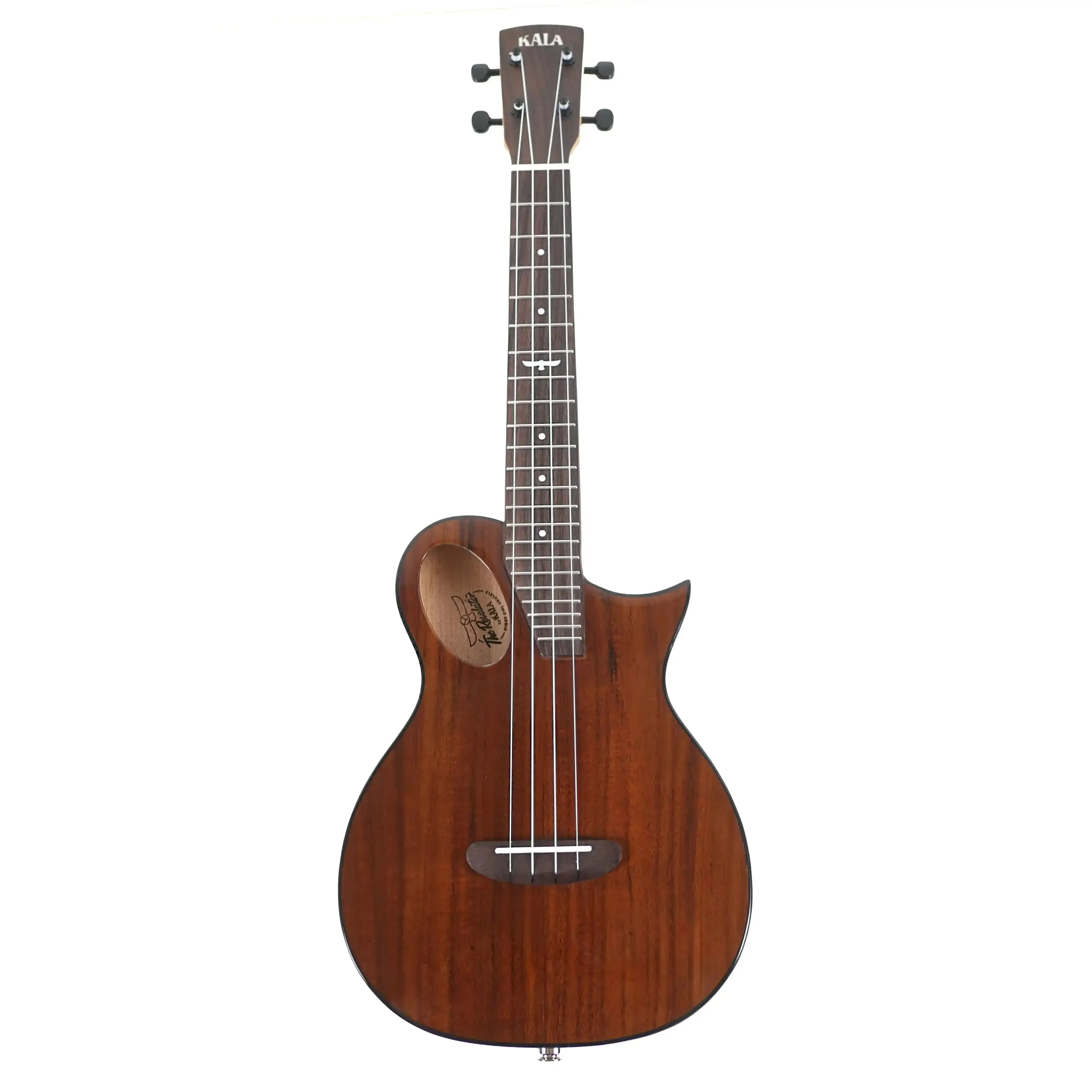 Kala OWL-ACA-TE Revelator Night Owl Acacia Tenor Ukulele w/ Pickup - Image 4