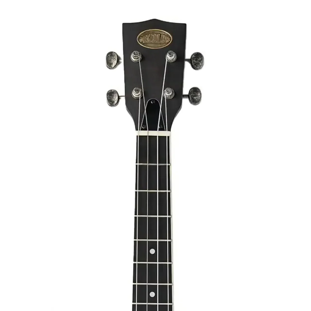 Kala RES-MBK-B-E Resonator Matte Black Baritone Ukulele w/ Pickup - Image 4