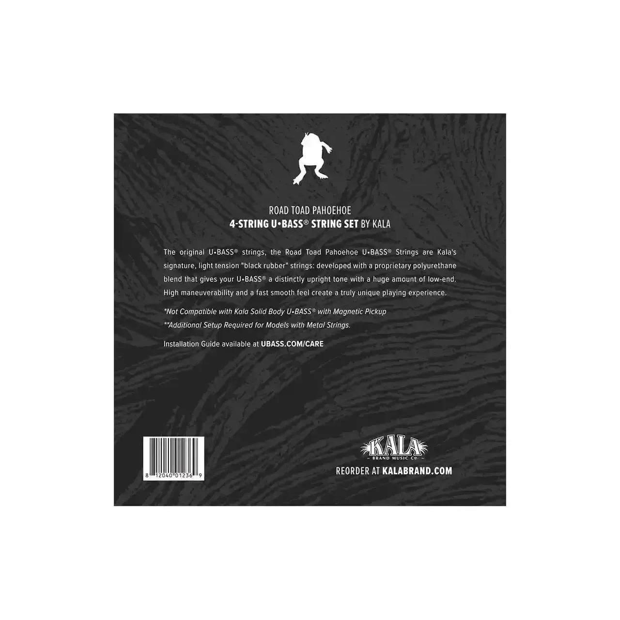 Kala RT-BASS-4 Road Toad Pahoehoe U•BASS Strings - .125 -.200 - Image 2