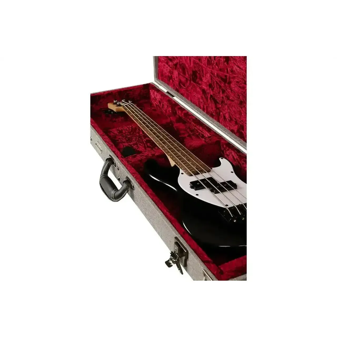 Kala Solid Body U•BASS Grey Tweed Hardshell Case - Image 4