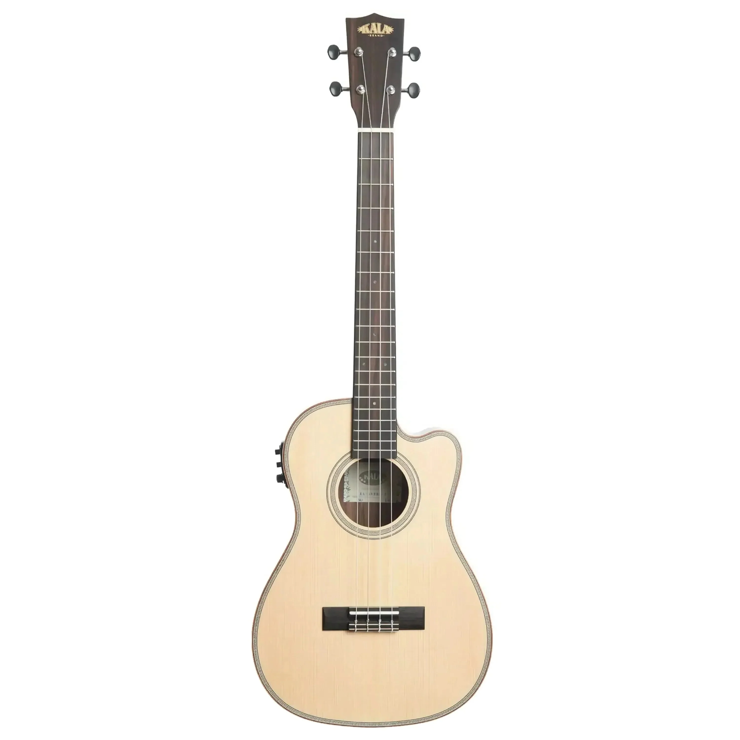 Kala SSEBY-B-CE Solid Spruce Top Baritone Ukulele w/ Pickup - Image 3