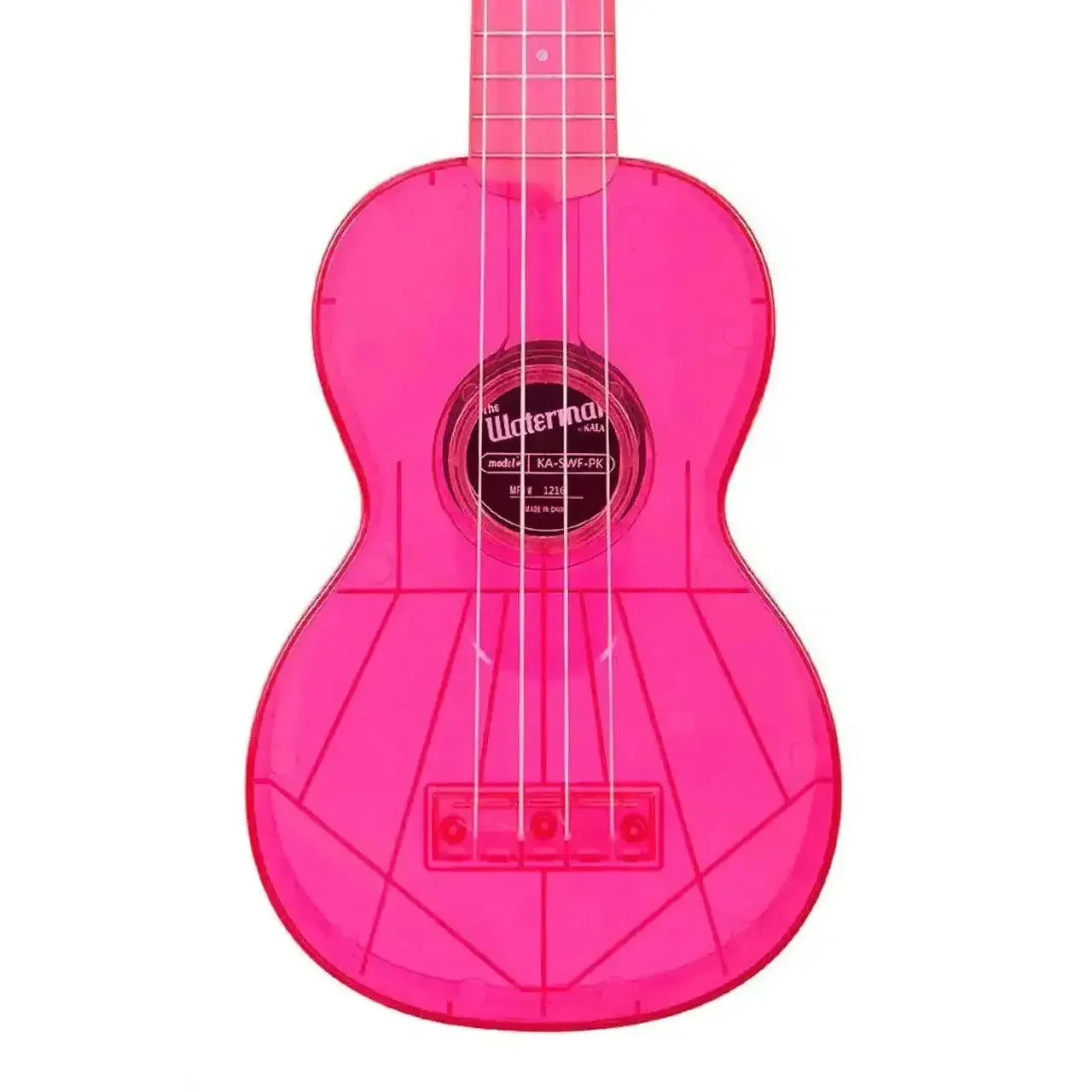Kala SWF-PK Waterman Fluorescent Watermelon Pink Soprano Ukulele