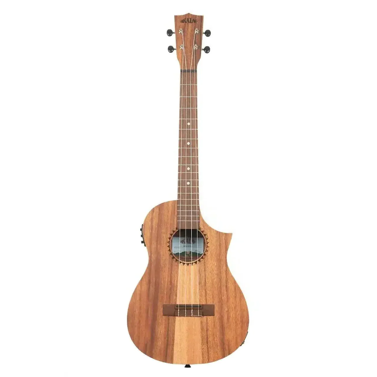 Kala TK-B-CE Teak Tri-Top Baritone Ukulele w/ Cutaway & EQ - Image 3