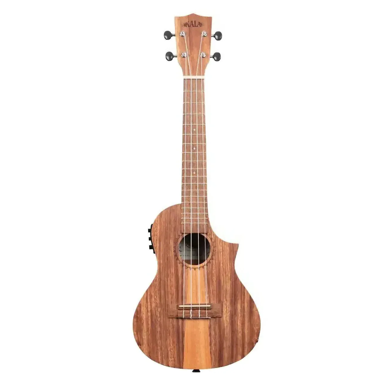 Kala TK-C-CE Teak Tri-Top Concert Ukulele w/ Cutaway & EQ - Image 3