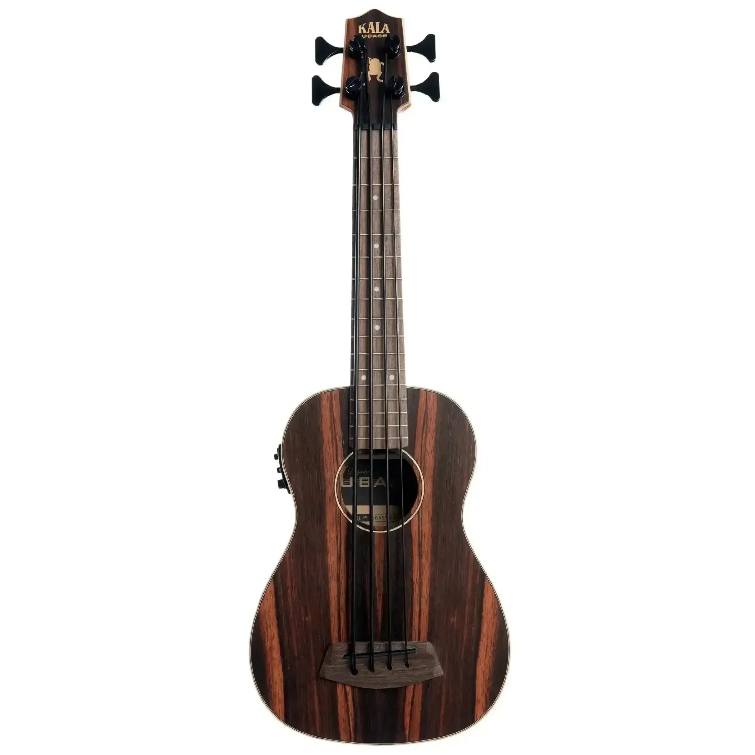 Kala UBASS-EBY-FS Striped Ebony Fretted Acoustic-Electric U•BASS - Image 3