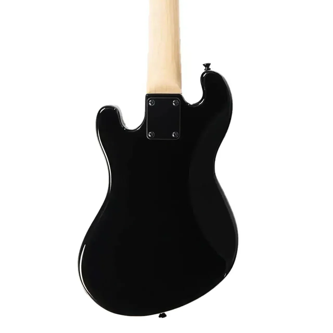 Kala UBASS-SB-BK-BLK-FS Jet Black Solid Body Fretted U•BASS w/ Black Pickguard - Image 2