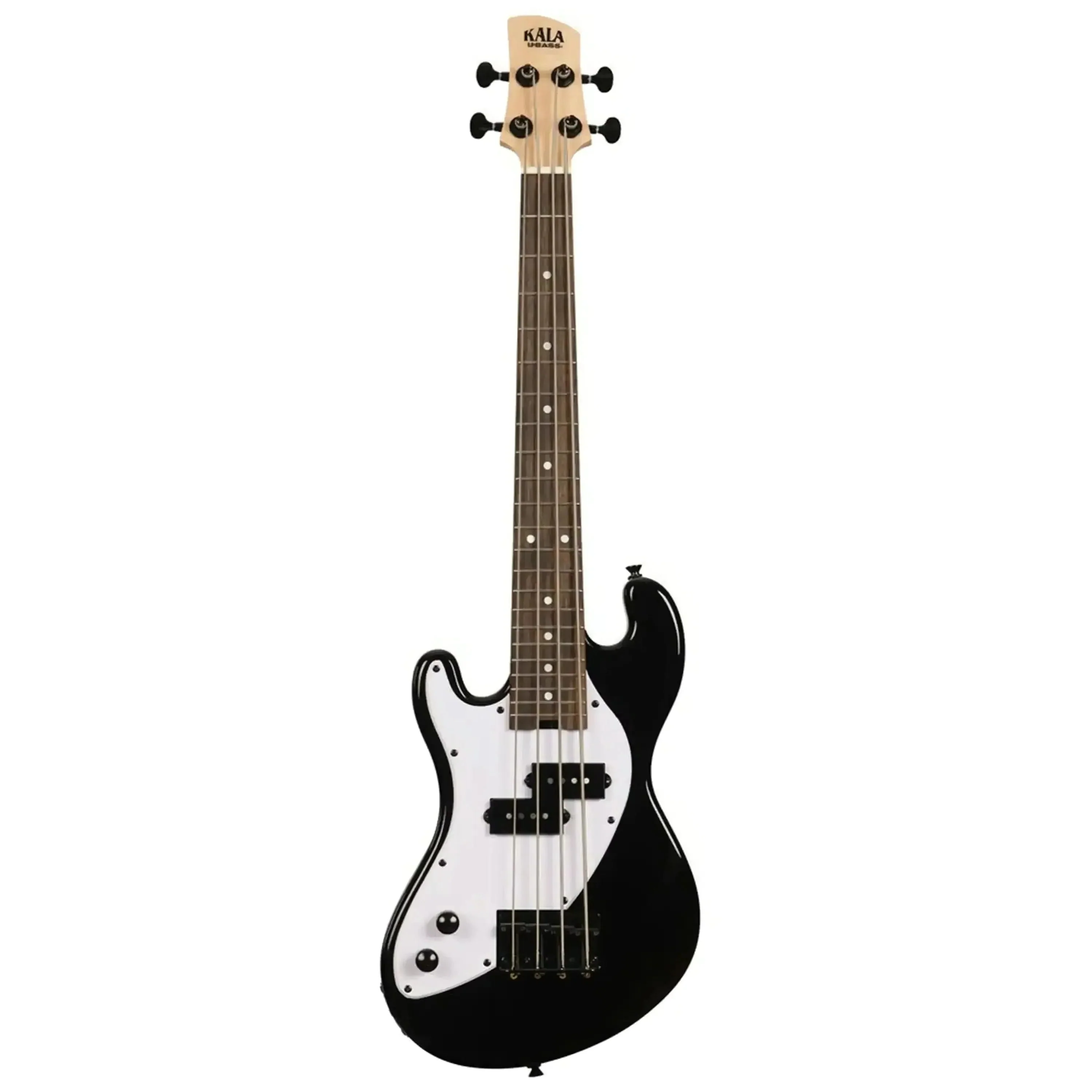 Kala UBASS-SB-BK-FS-L Jet Black Solid Body Fretted Left-Handed U•BASS - Image 3