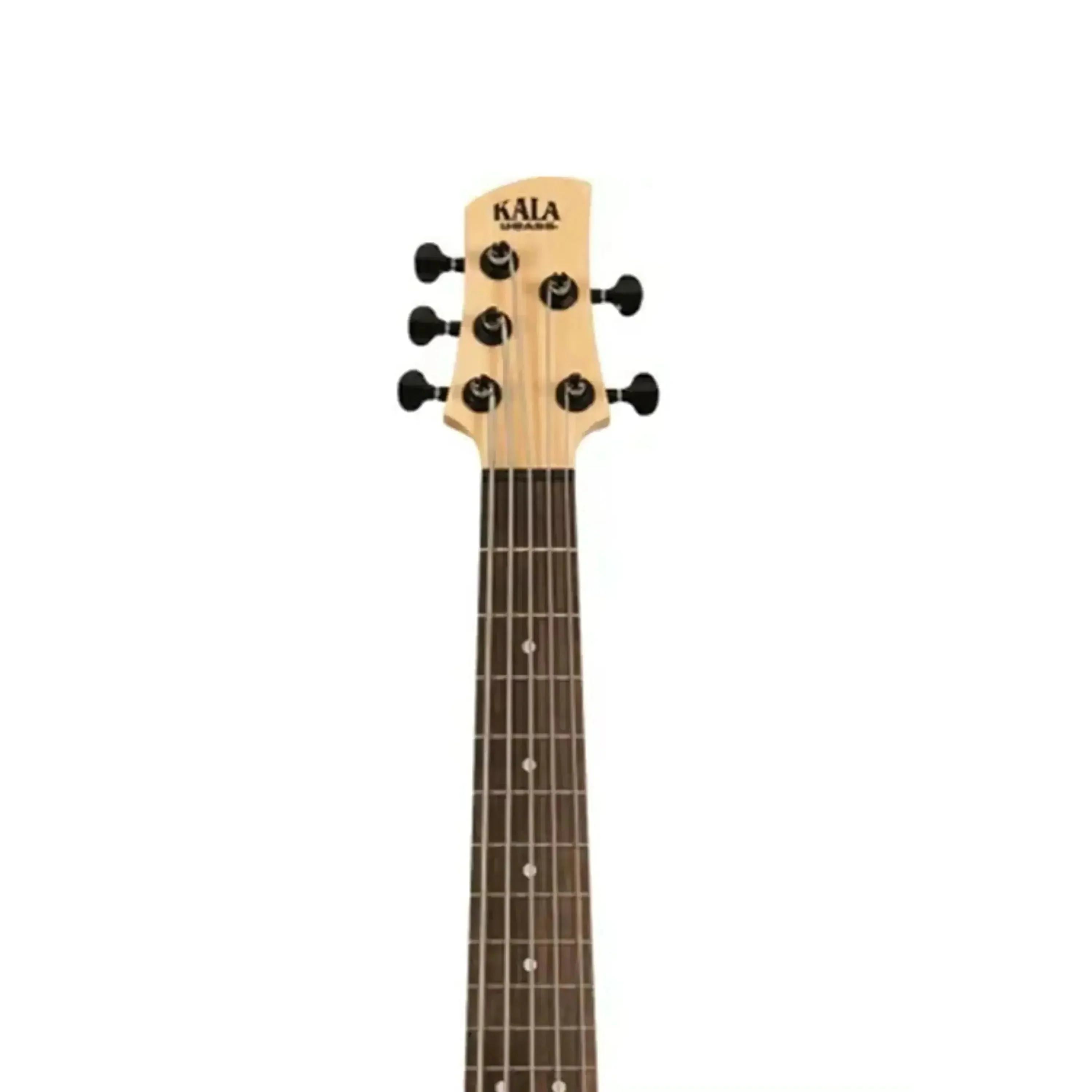 Kala UBASS-SB5-BK-FS Jet Black Solid Body Fretted 5-String U•BASS - Image 4