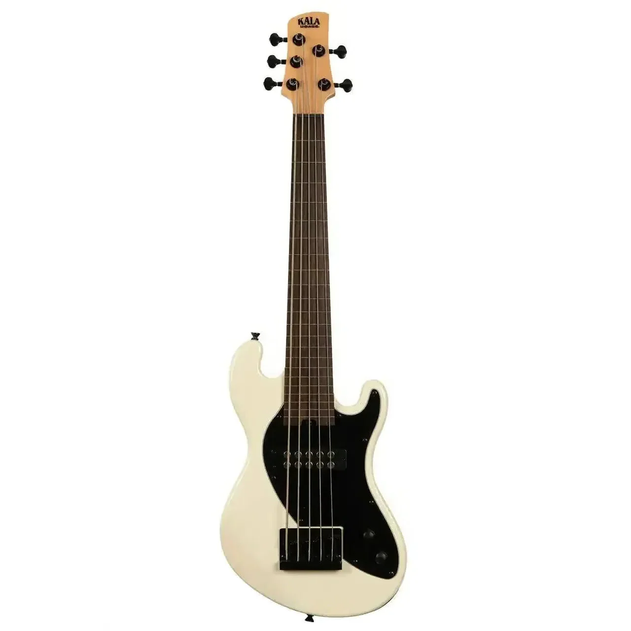 Kala UBASS-SB5-CR-FL Sweet Cream Solid Body 5-String Fretless U•BASS - Image 3
