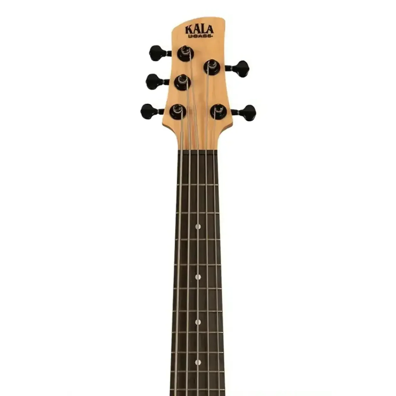 Kala UBASS-SB5-CR-FS Sweet Cream Solid Body 5-String Fretted U•BASS - Image 5