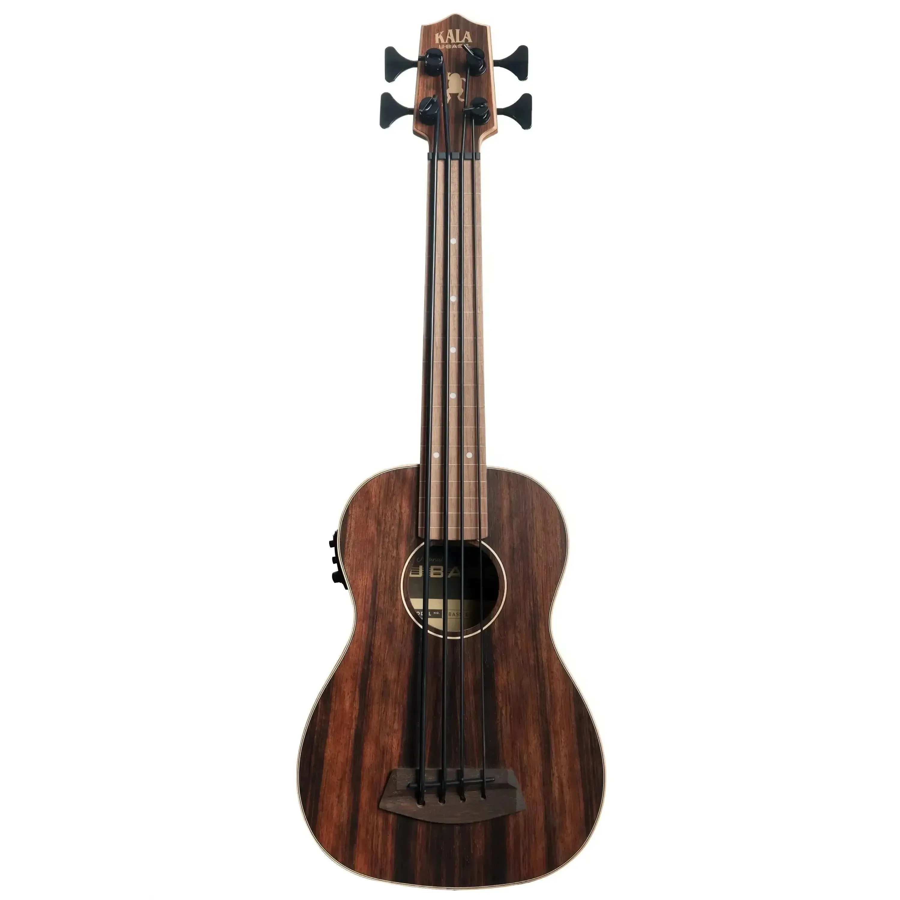 Kala UBASS-EBY-FL Striped Ebony Fretless Acoustic-Electric U•BASS - Image 3
