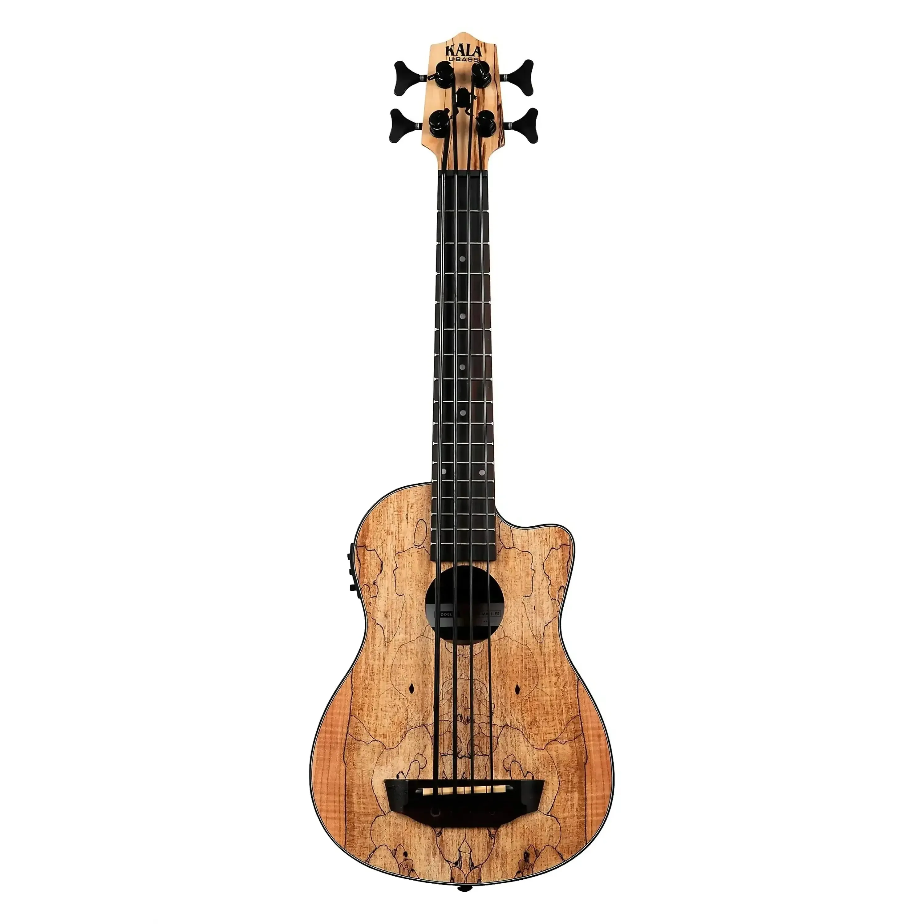 Kala UBASS-SP-MAPL-FS Spalted Maple Fretted Acoustic-Electric U•BASS - Image 3