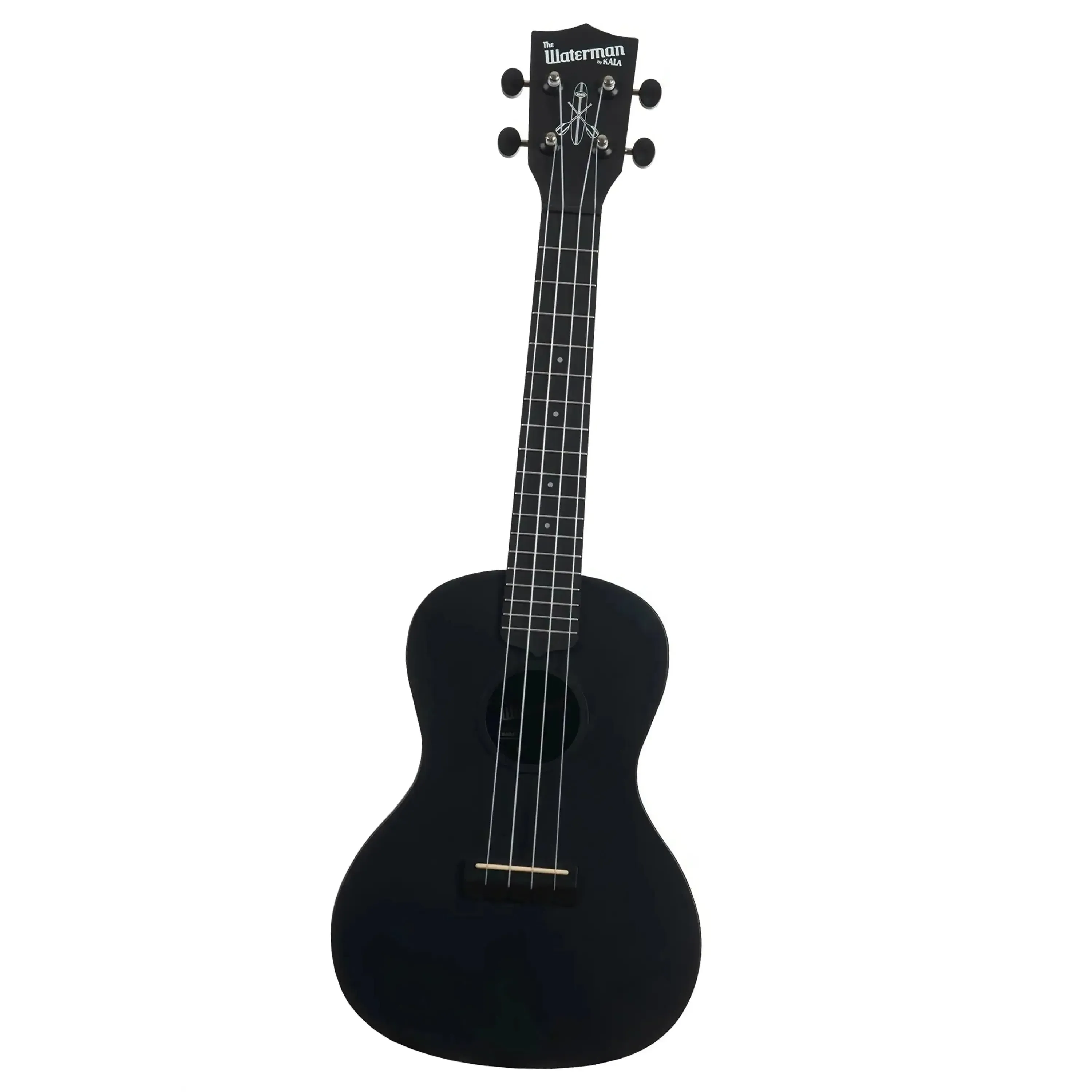 Kala Waterman WMS-BK-C Black Sand Concert Ukulele - Image 3