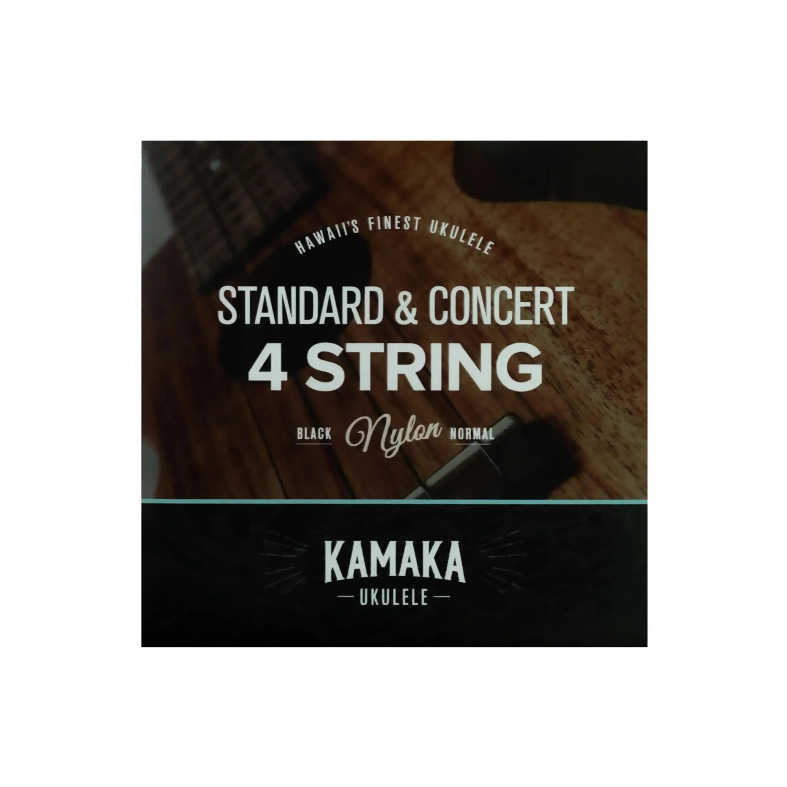 Kamaka S-1 Black Nylon Standard and Concert Strings G-C-E-A - High G