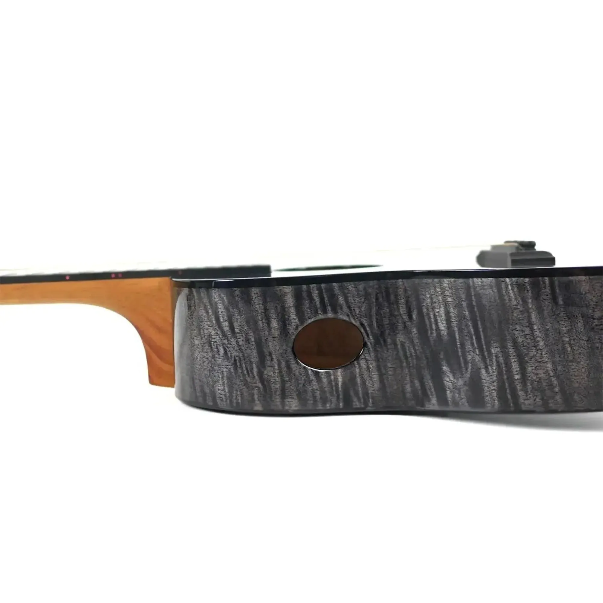 Kanile'a PŌHAKU-T Pro Black Stain Flamed Maple Tenor Ukulele - Image 4