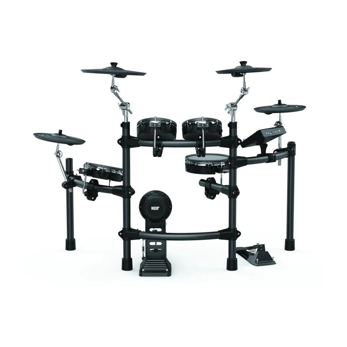 KAT KT-300 Electronic Drum Set with Remo Mesh Heads, Kick Pedal and Tennis Beater - Image 3
