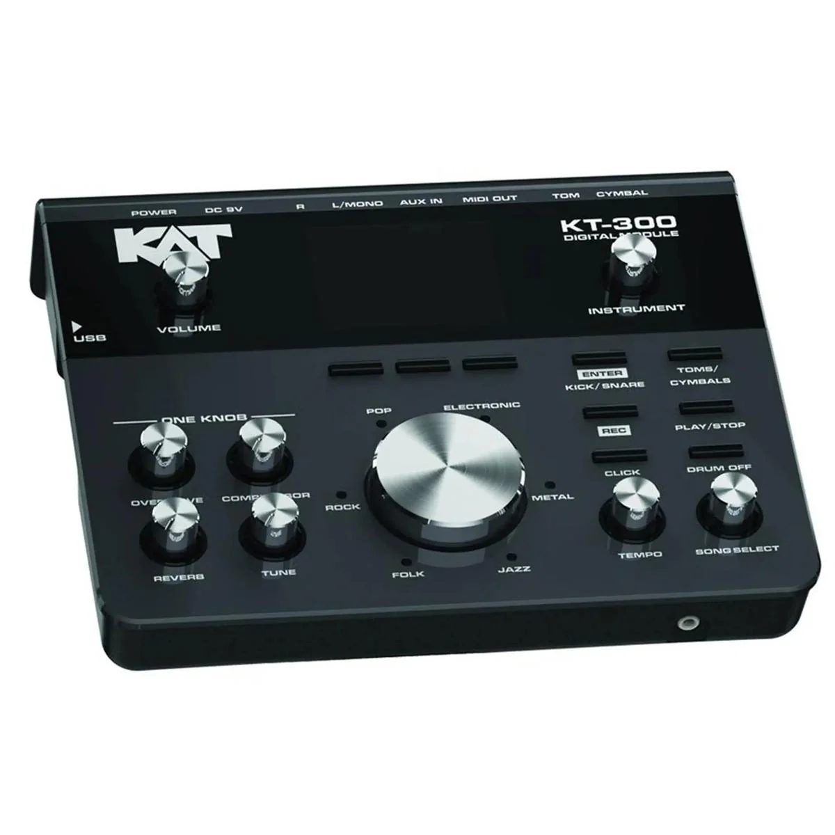 KAT KT-300 Electronic Drum Set with Remo Mesh Heads, Kick Pedal and Tennis Beater - Image 6