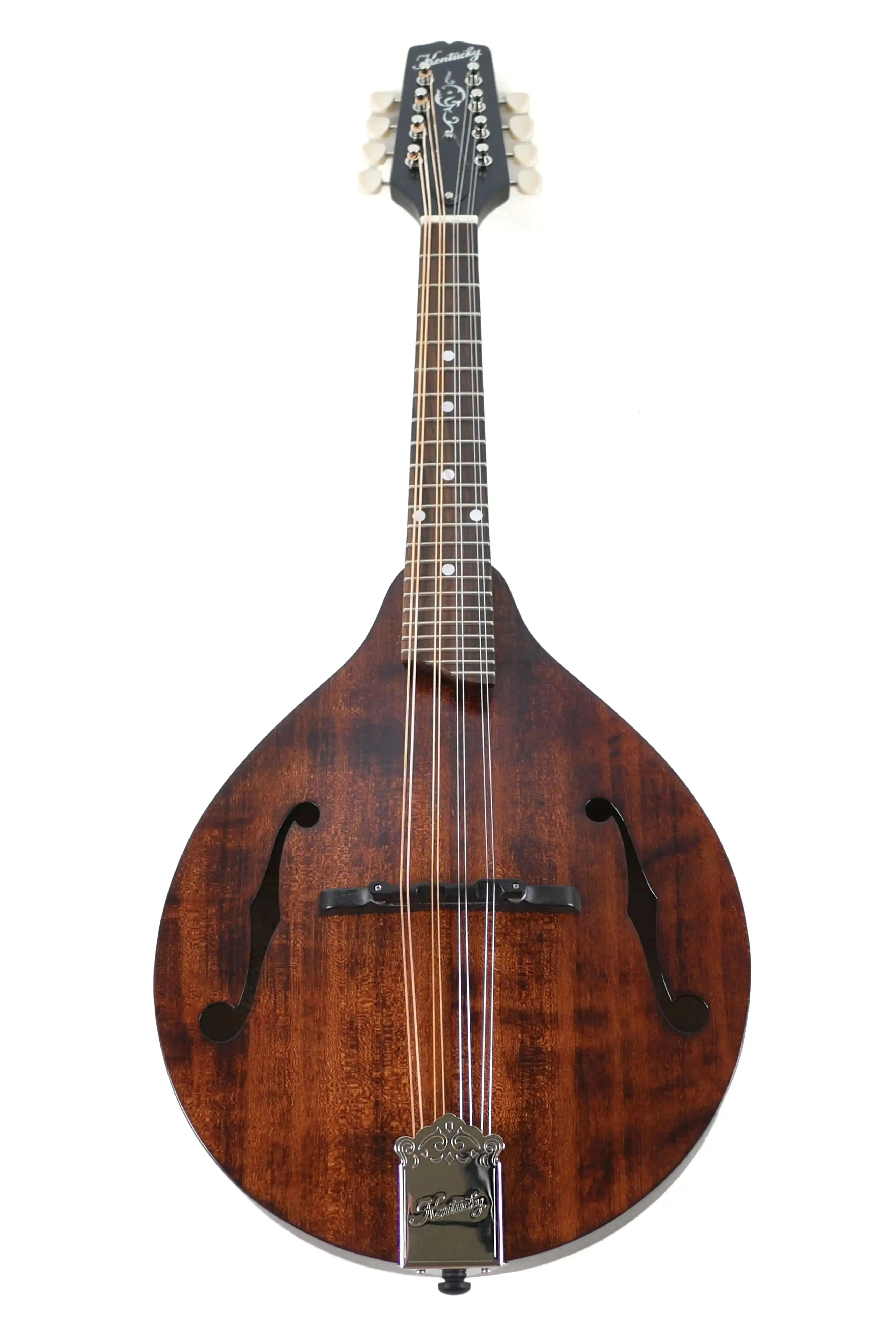 Kentucky KM-206 Satin Brown Deluxe A-Model Mandolin - Image 4