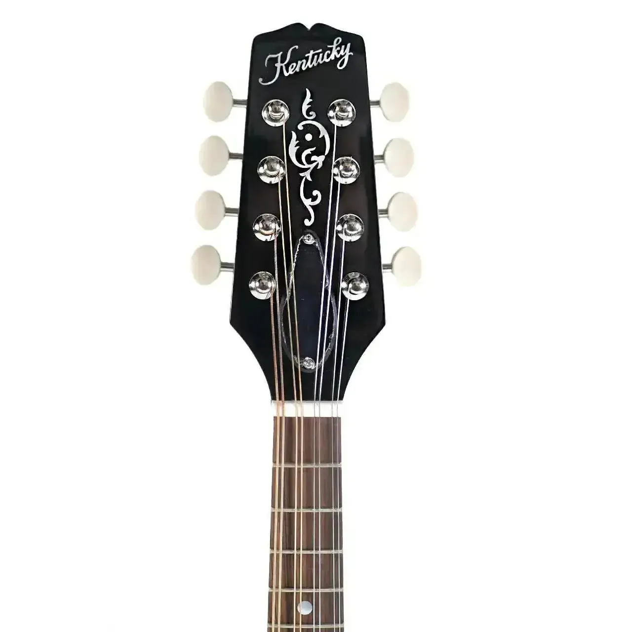 Kentucky KM-276 Deluxe Oval Hole Transparent Brown A-Model Mandolin - Image 6