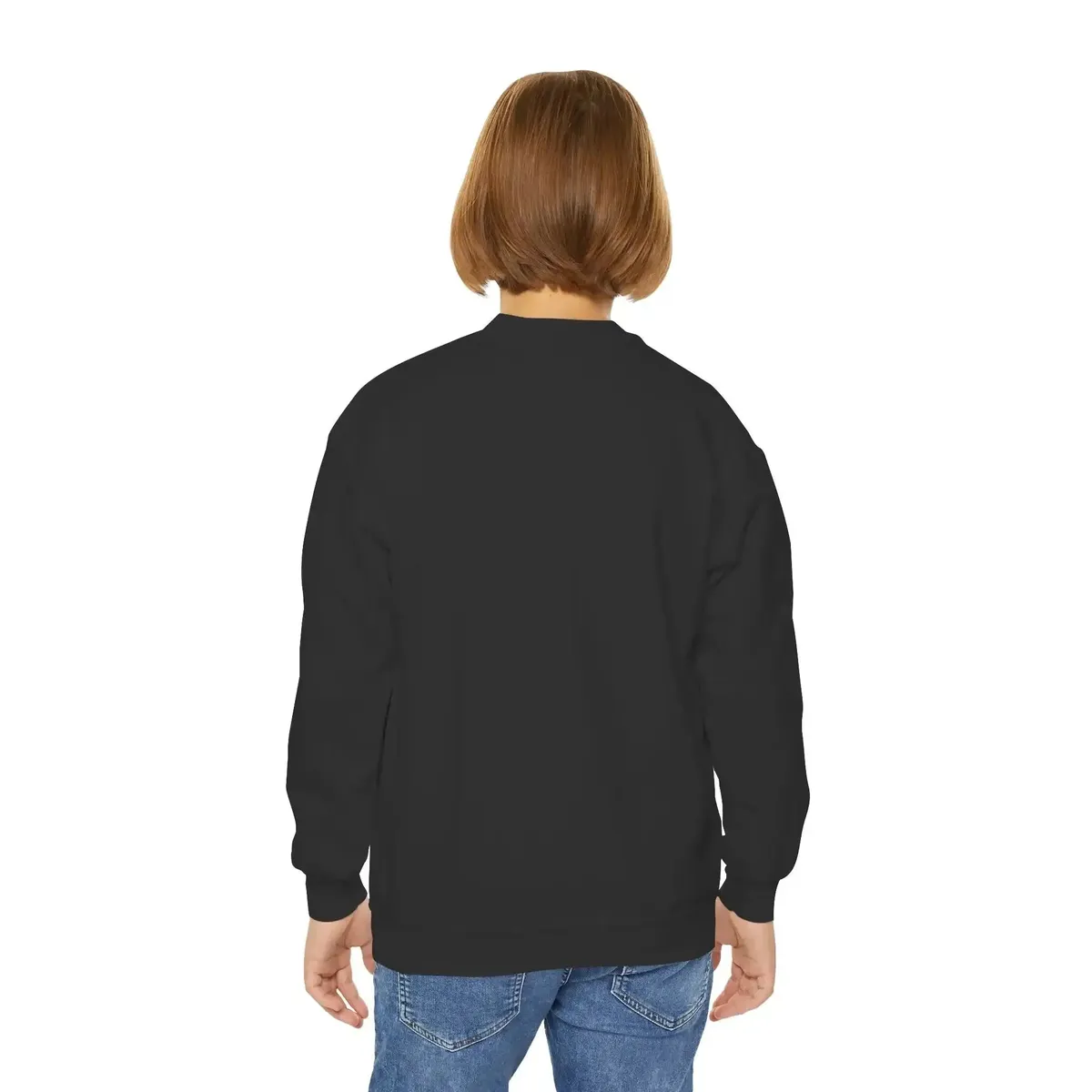 Kids Uke Like The Pros Crewneck Sweatshirt - White Logo - Image 10