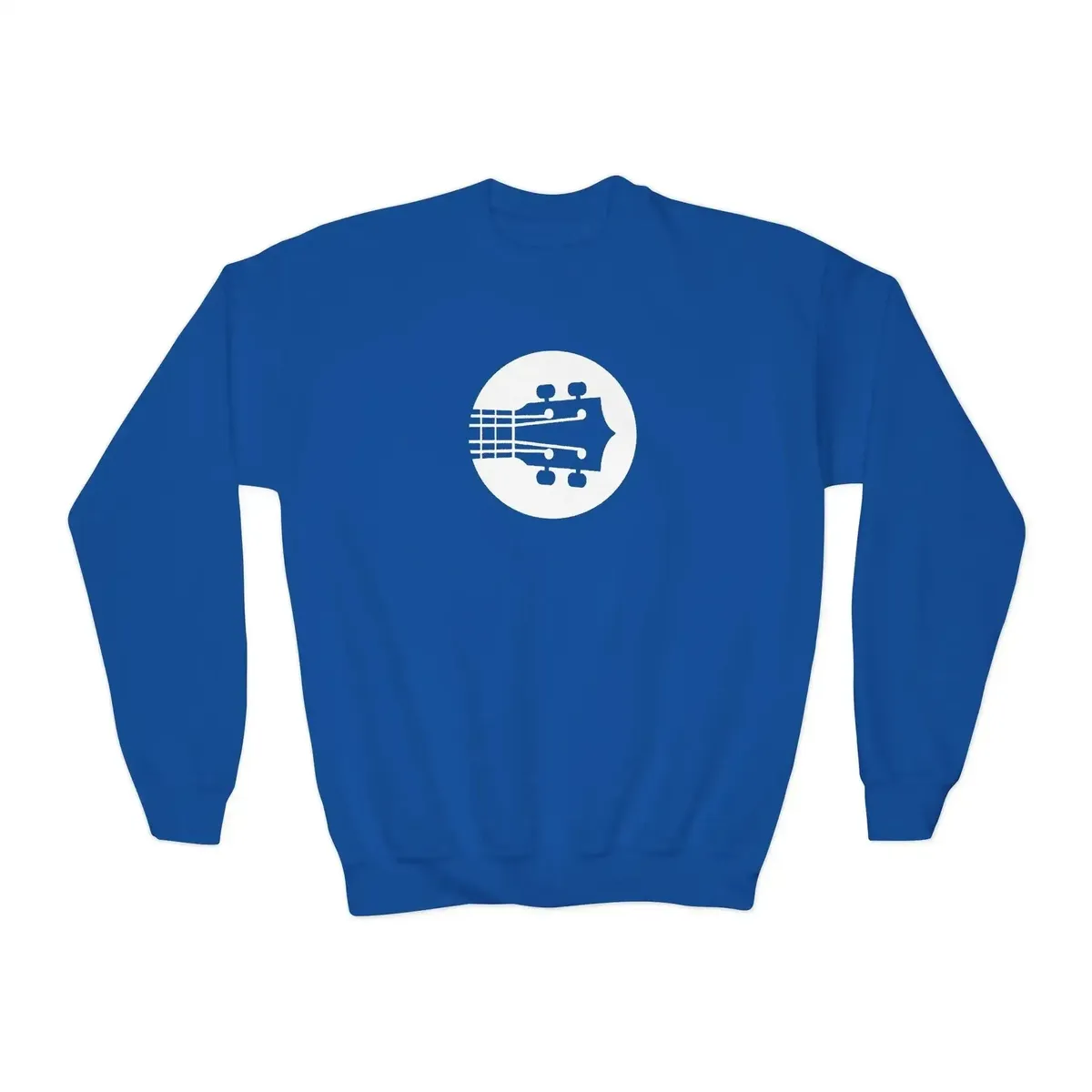 Kids Uke Like The Pros Crewneck Sweatshirt - White Logo - Image 5