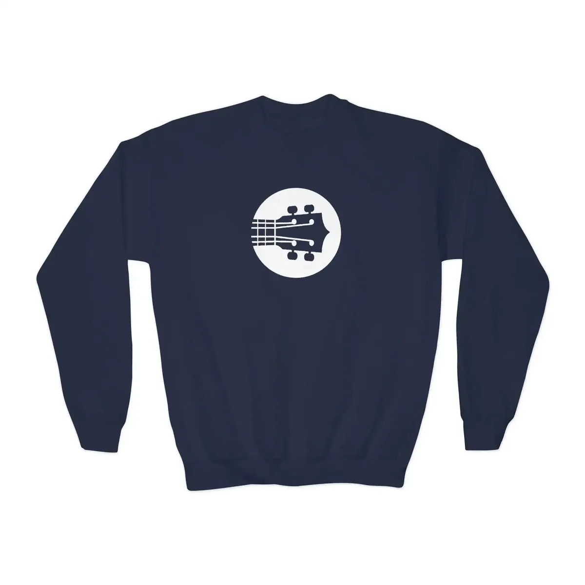 Kids Uke Like The Pros Crewneck Sweatshirt - White Logo - Image 6