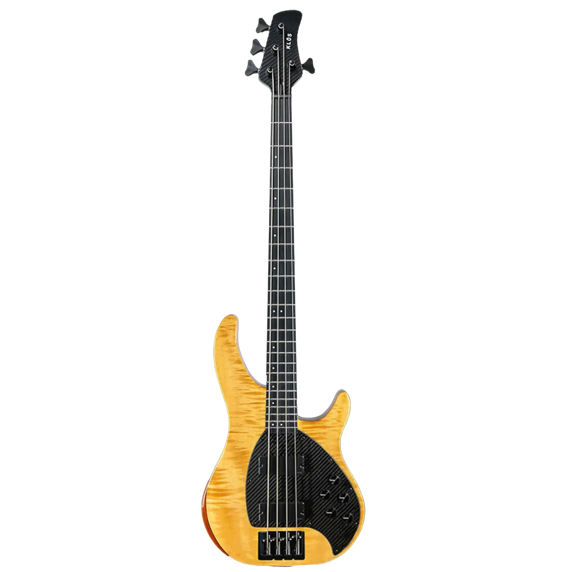 Klōs Apollo IV Custom Electric Jazz Bass with Active-Passive Pickup - Sandstorm - Image 2