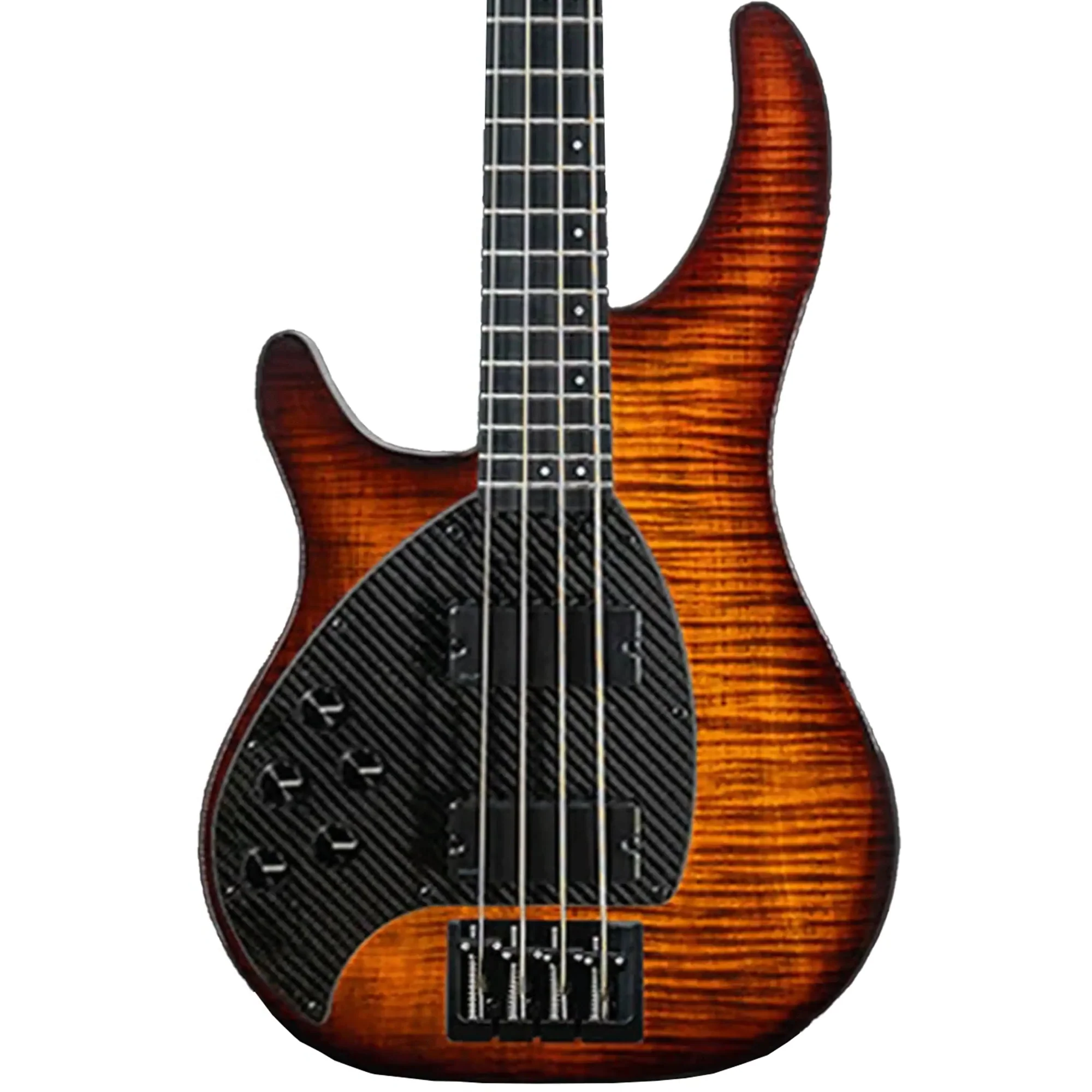 Klōs Apollo IV Custom Electric Jazz Bass with Active-Passive Pickup - Sunburst Left-Handed