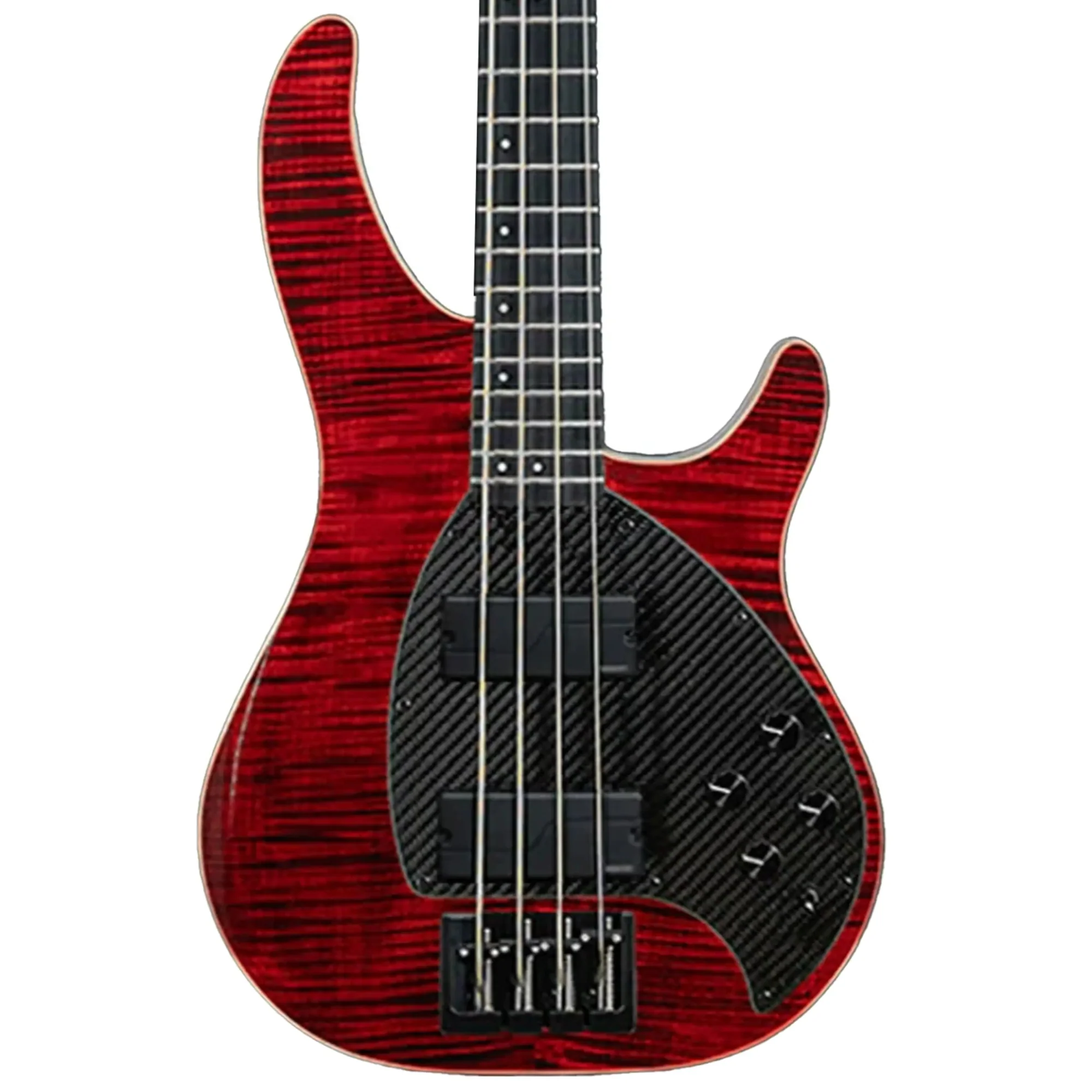 Klōs Apollo IV Custom Electric Jazz Bass with Active Pickup - Red