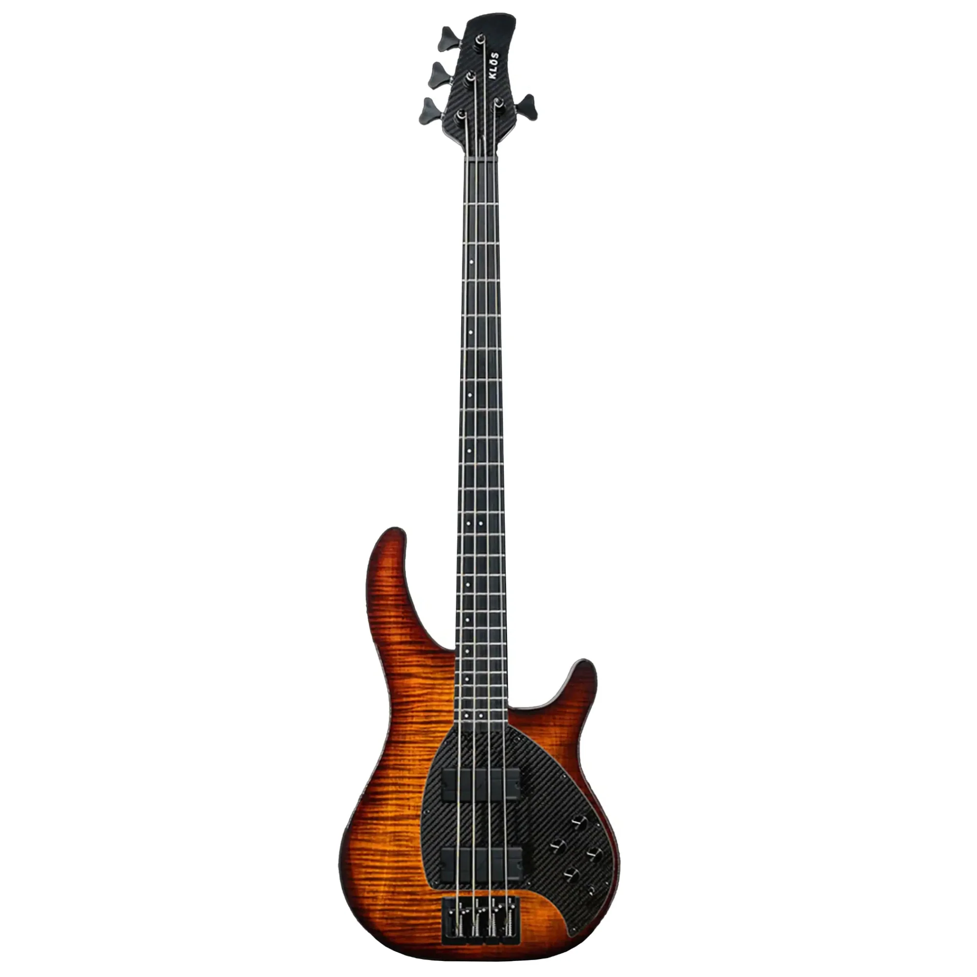 Klōs Apollo IV Custom Electric Jazz Bass with Active Pickup - Sunburst - Image 2