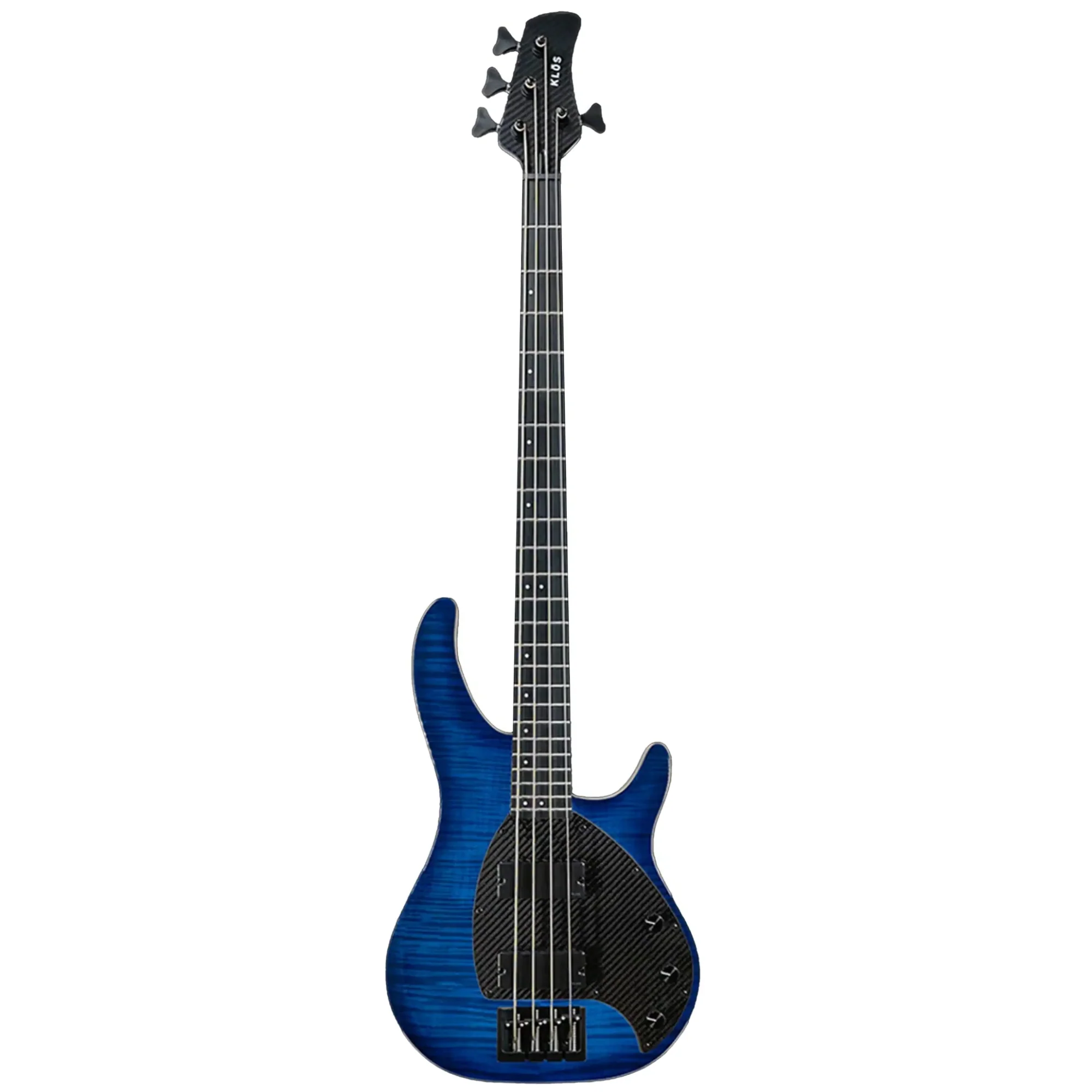 Klōs Apollo IV Custom Electric Jazz Bass with Passive Pickup - Blue - Image 2