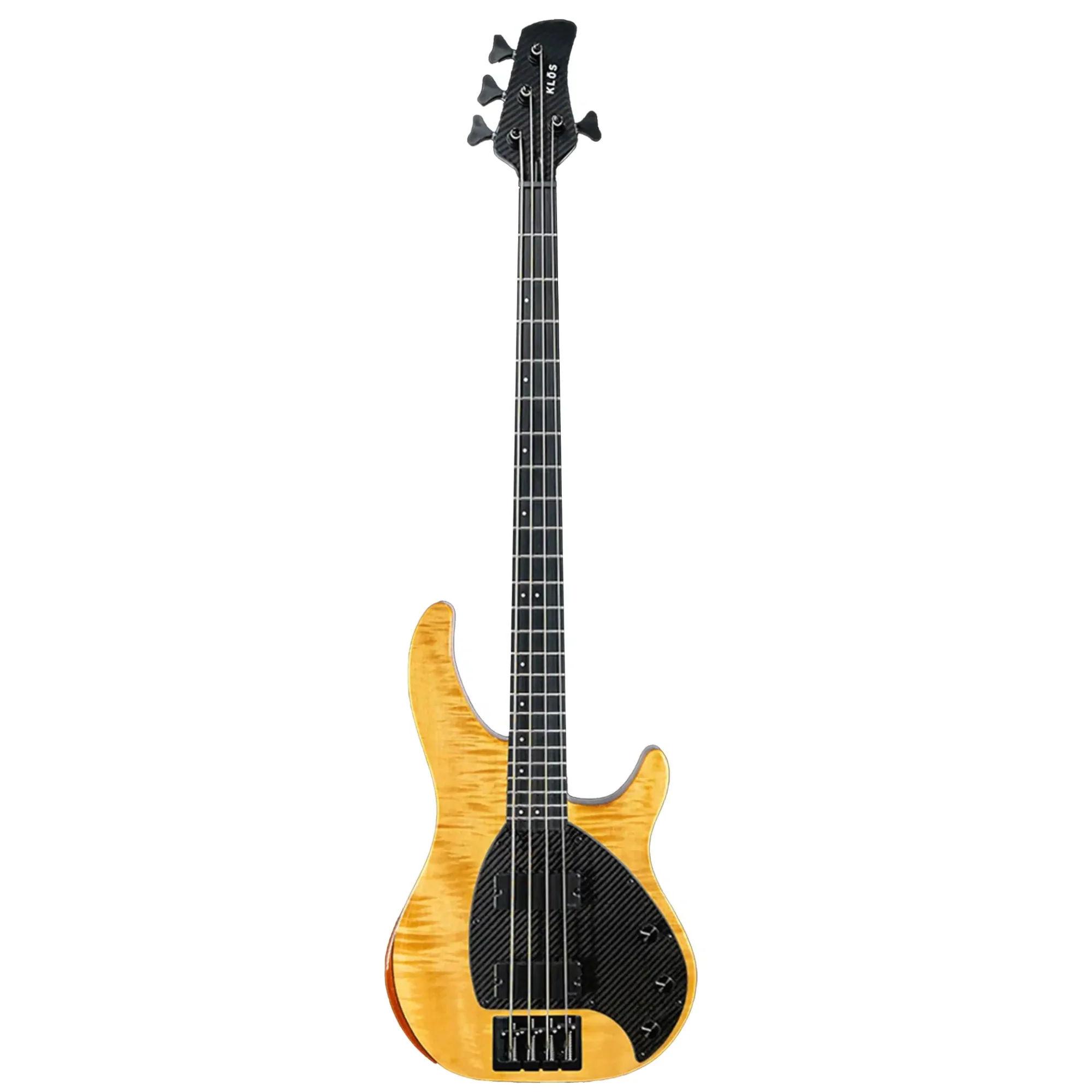 Klōs Apollo IV Custom Electric Jazz Bass with Passive Pickup - Sandstorm - Image 2